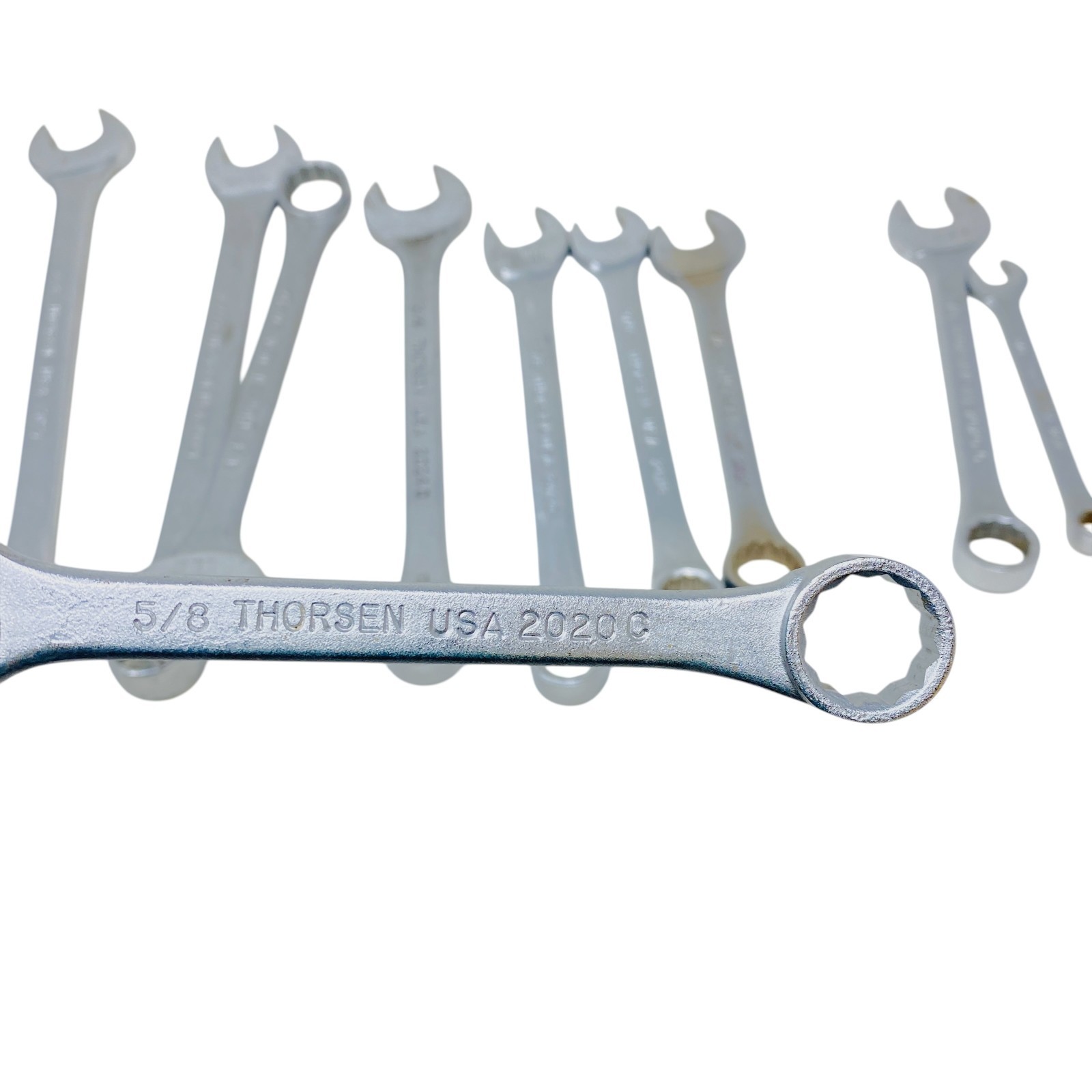 Thorsen USA Combination Wrench Lot SAE Mechanics Hand Tools Set, 10 Pcs