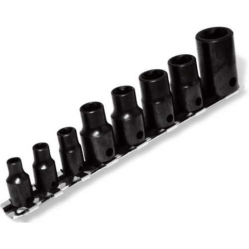 CTA 9650L 8-Piece External Torx Plus Socket Set, Alloy Steel, E5-E20 Sockets