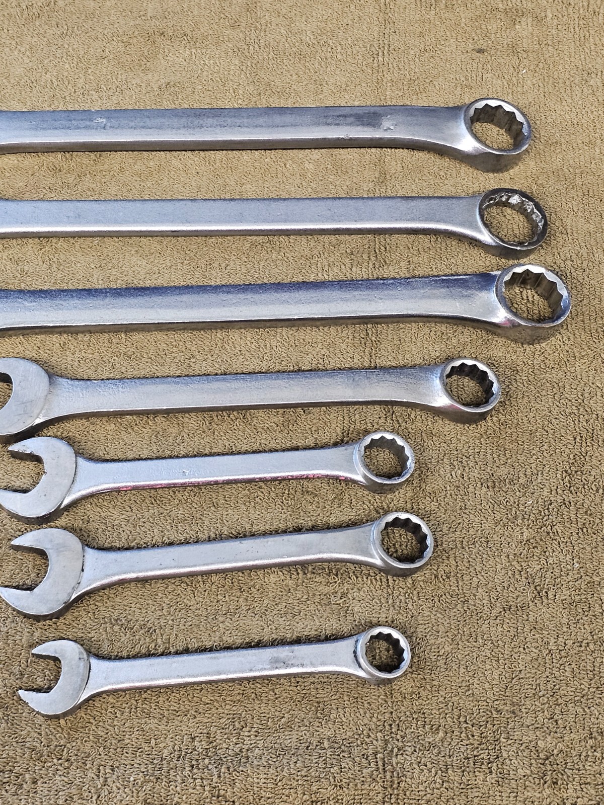 7 Action Combination Wrench Set Sae 7/8 11/16 5/8 1/2 34028 2028A 34122 2020 USA