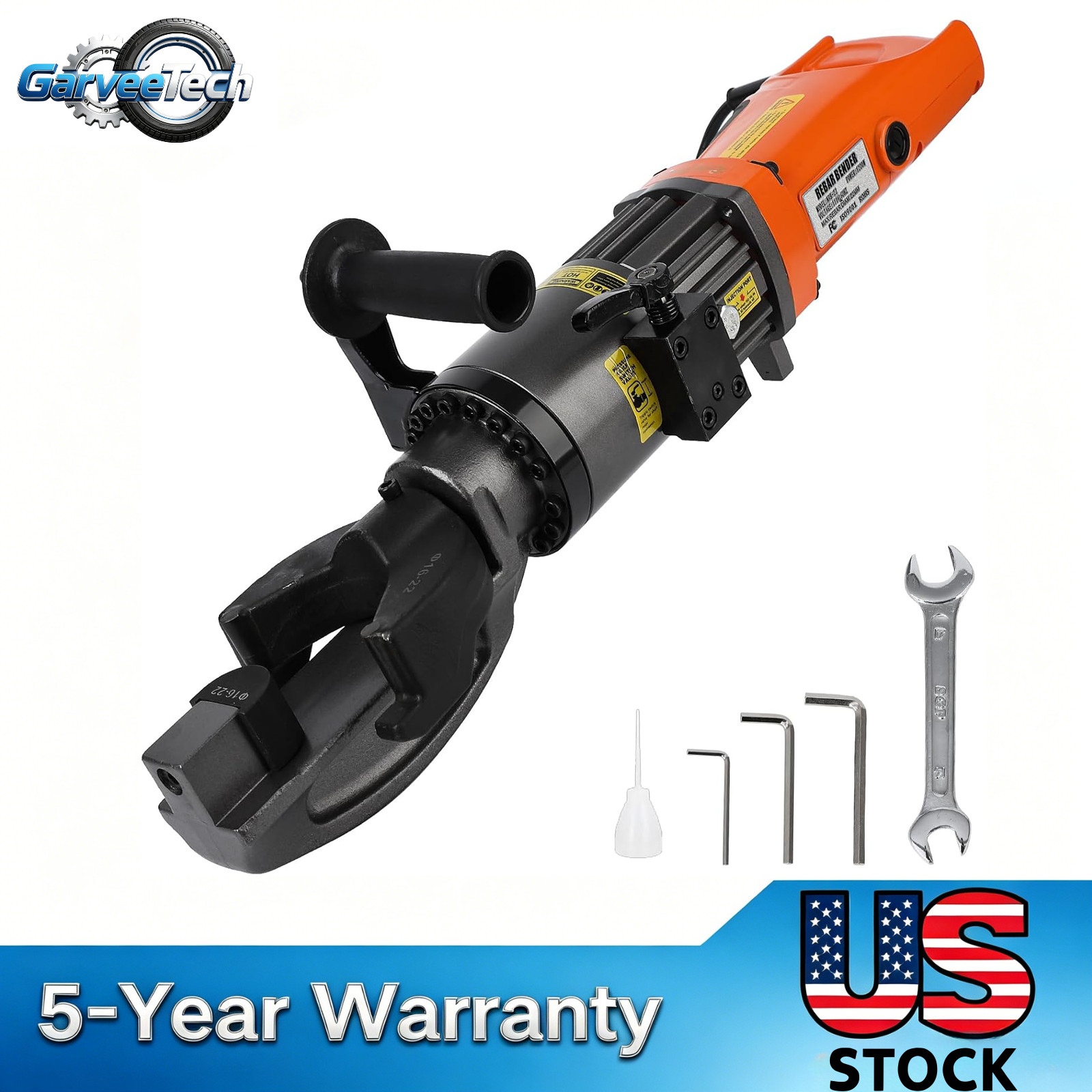 1200W 7/8″ (22mm) Electric Rebar Bender Hydraulic Portable Rebar Bending 110V