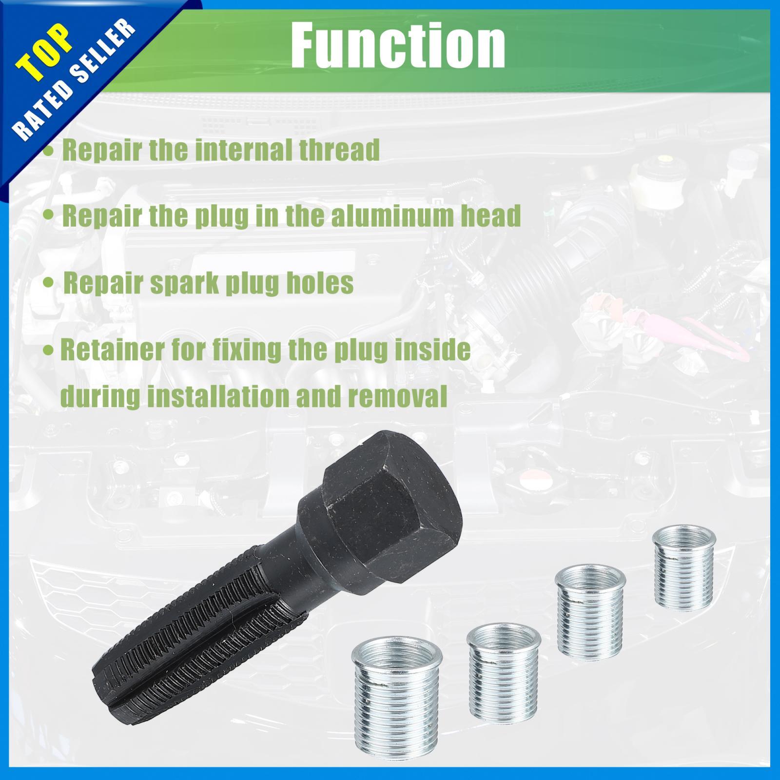 14mm Car Auto Cylinder Head Rethreaded Kit Reamer Thread Repair Tool Pack of 5