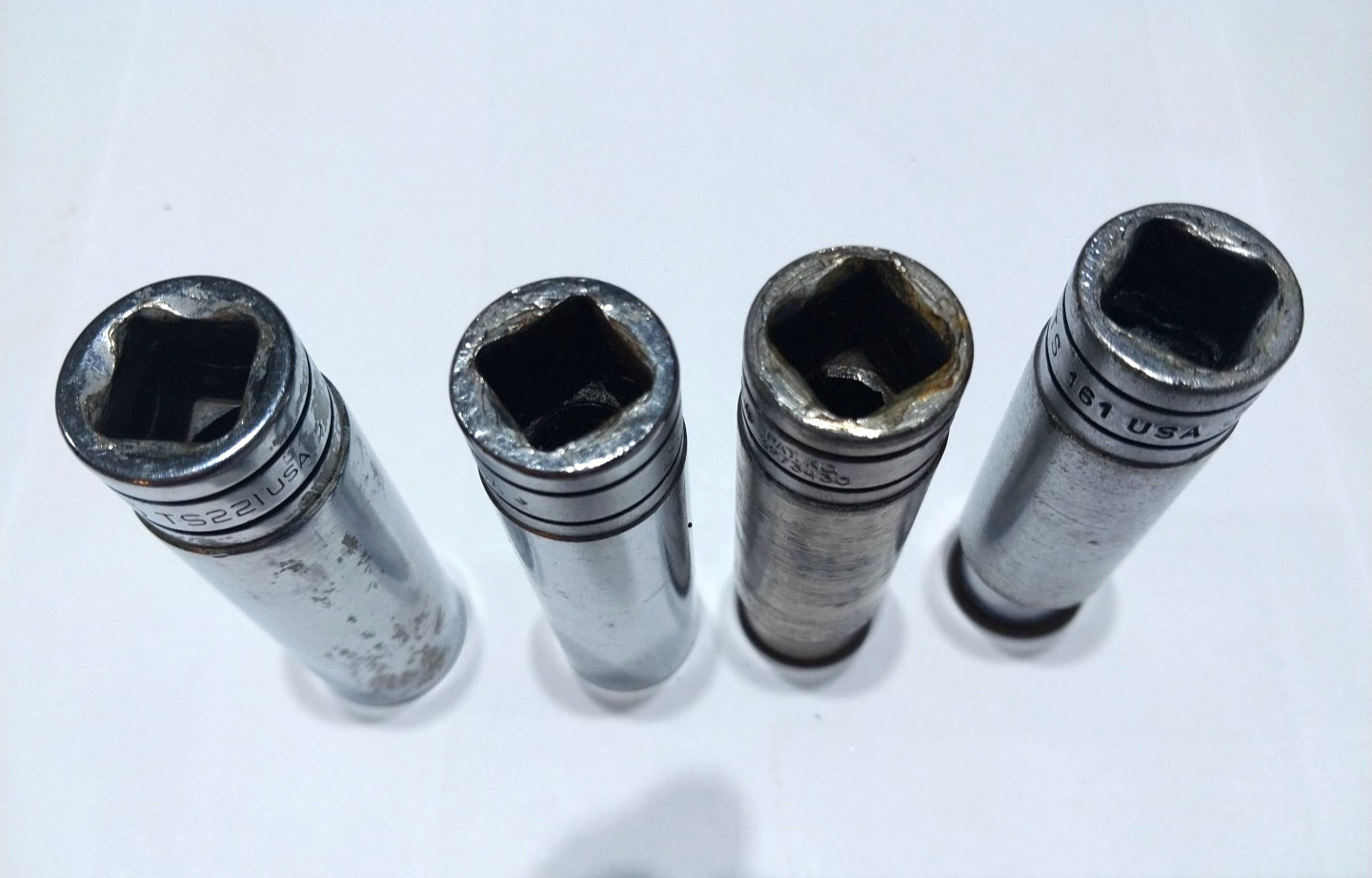 Snap On 1/2″ Dr Deep Sockets 1/2″,9/16″,5/8″,11/16″ So#94