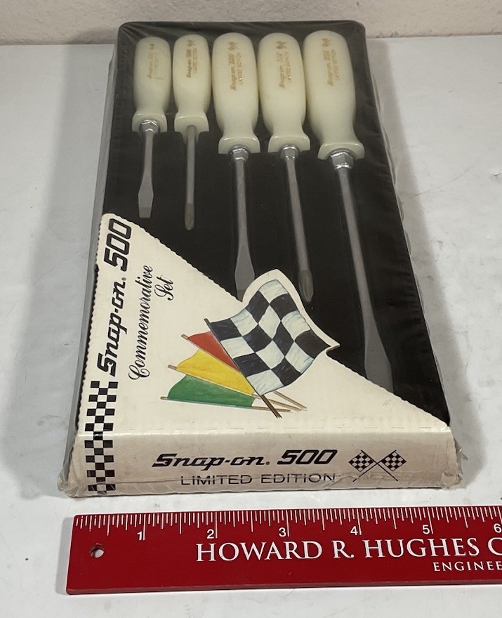 Snap On Indy 500 Limited Edition Screwdriver Set Pearl White SEALED