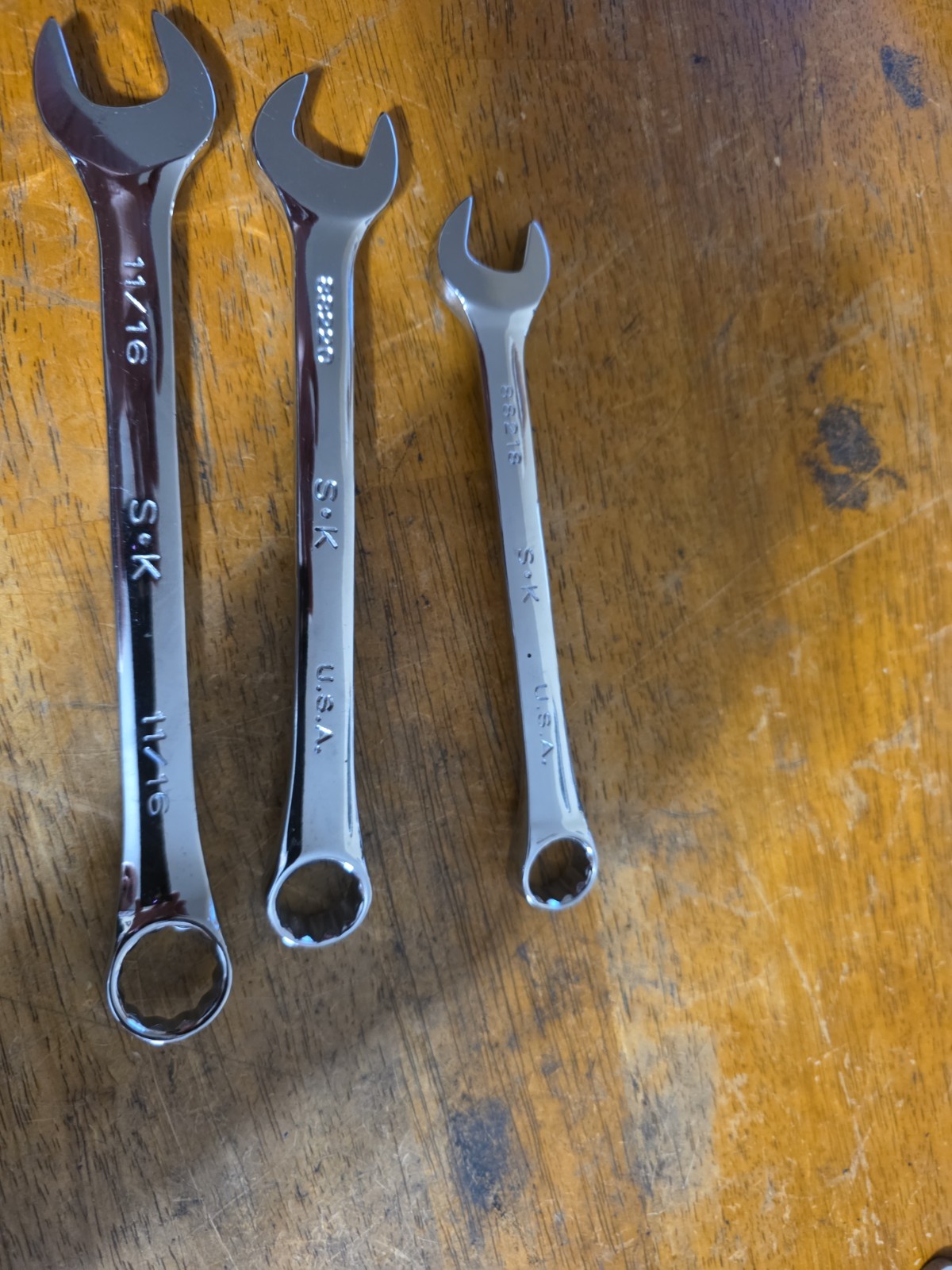 S-K tools SuperKrome 11/16″ ,5/8,and 9/16