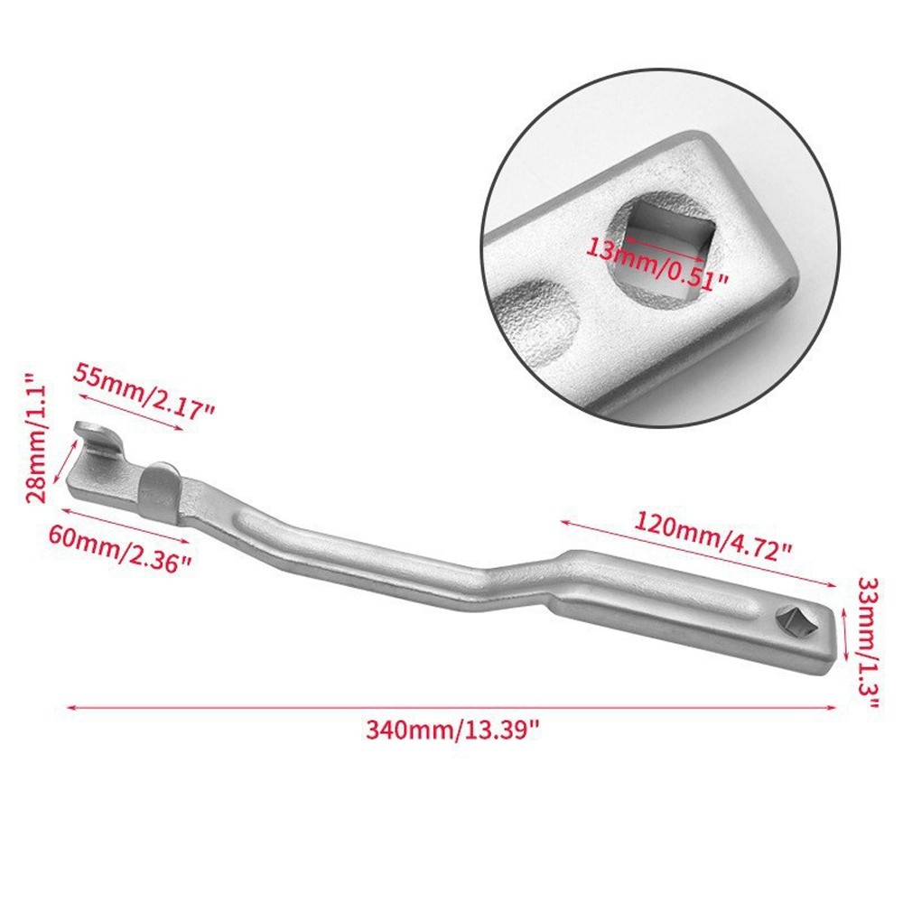 Wrench Extender Tool Bar 13.5 Inch Long Wrench Extension With 1/2 HDWO