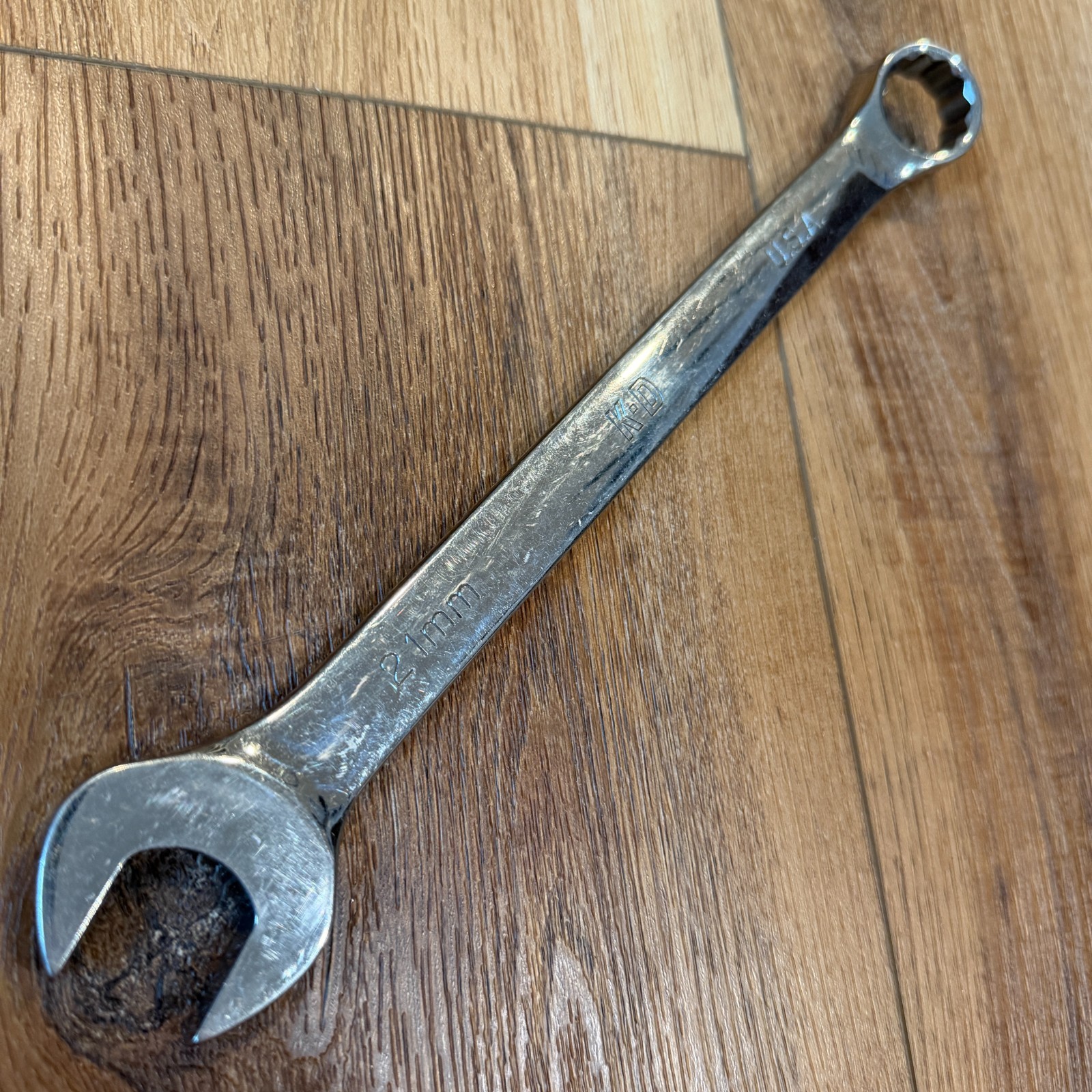 K-D 21mm 63521 USA Made Combination Wrench Metric Full Polish Finish KD
