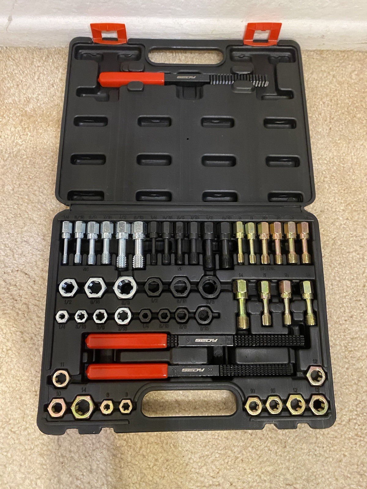 Sedy 49-Piece Master Thread Chaser Set SDY 82040 SAE & Metric Thread Repair Kit