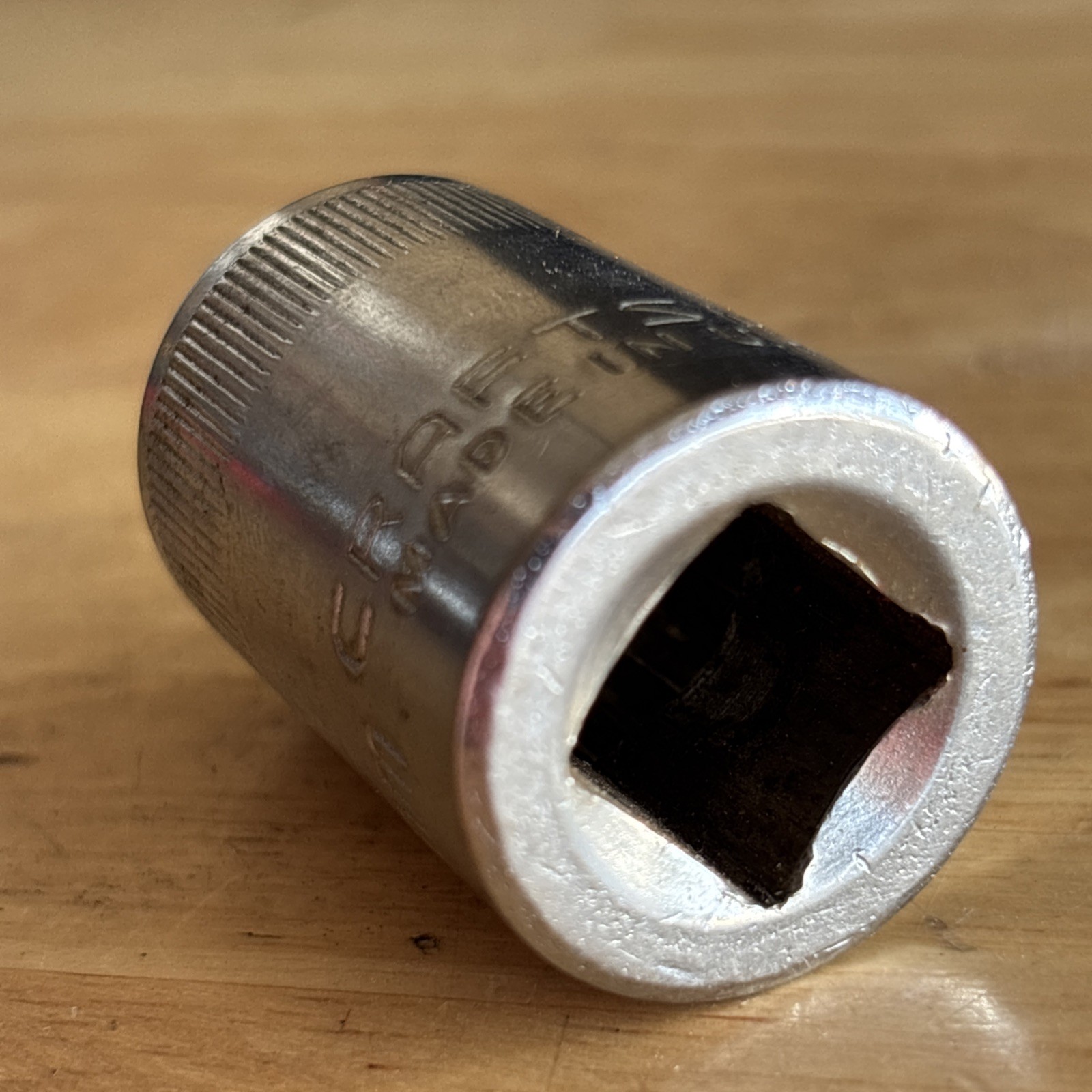 Craftsman 19mm Shallow Socket 1/2″ Drive 12 Point Top Knurl VV Series 44238 USA