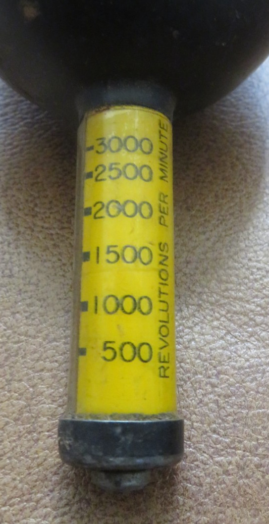 Vintage Standard Machinery Co RPM Gauge