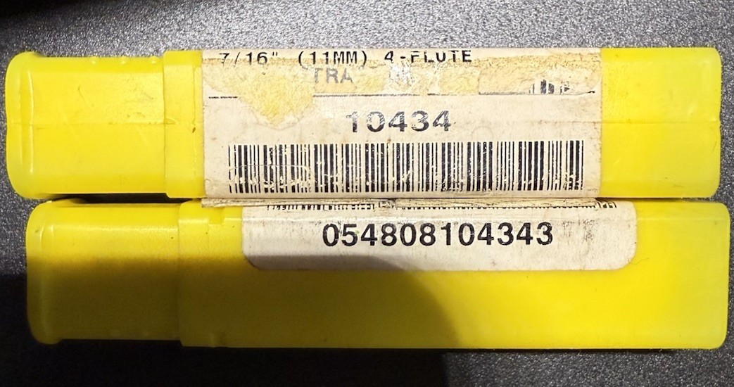 Lot Of 2 – 7/16″ 11mm Walton 10434 Tap Extractor 4 Flute USA Brand New