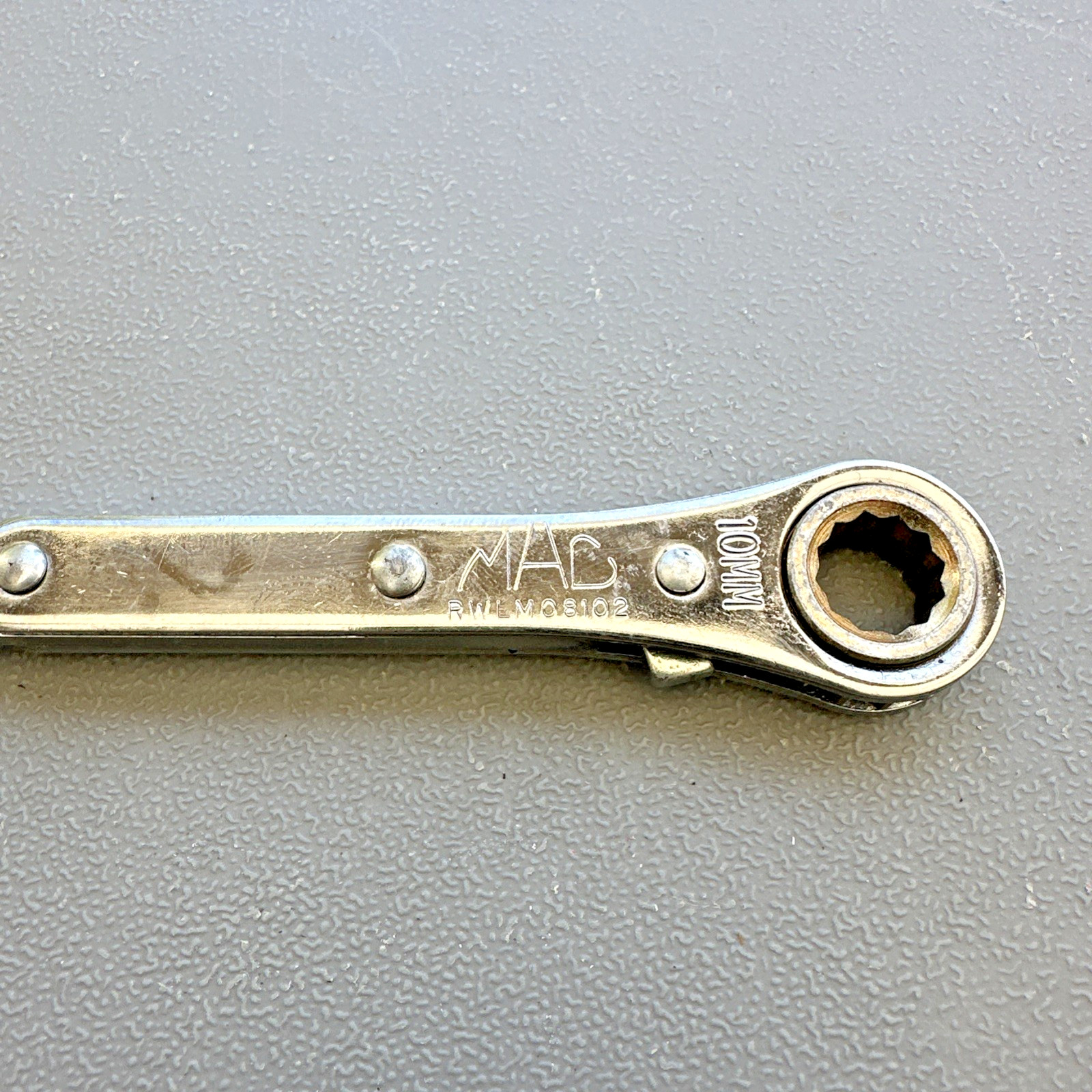 Mac Tools Ratcheting Box Wrench Lot RWLM13152 13 15mm & RWL08102 8 10mm Metric