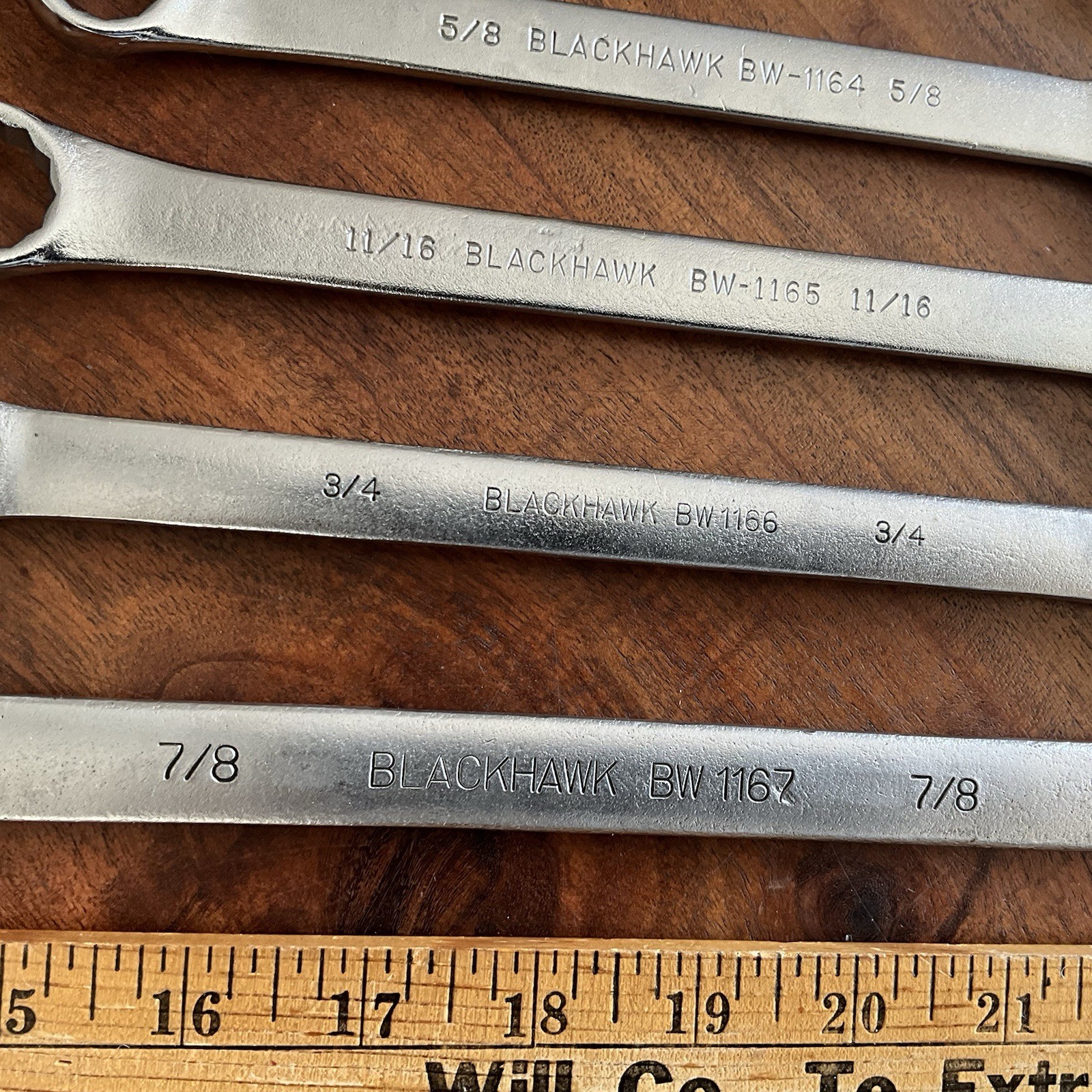 Blackhawk USA SAE Combination Wrench Set 12 Point 7/8″ to 3/8″
