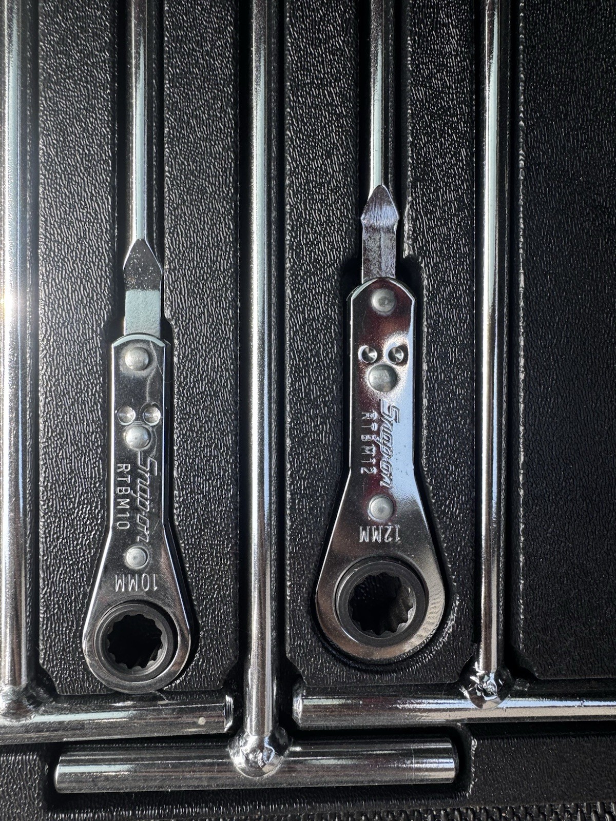 Snap On 12 Point Metric T-handle Ratcheting Wrench Set 15-19mm
