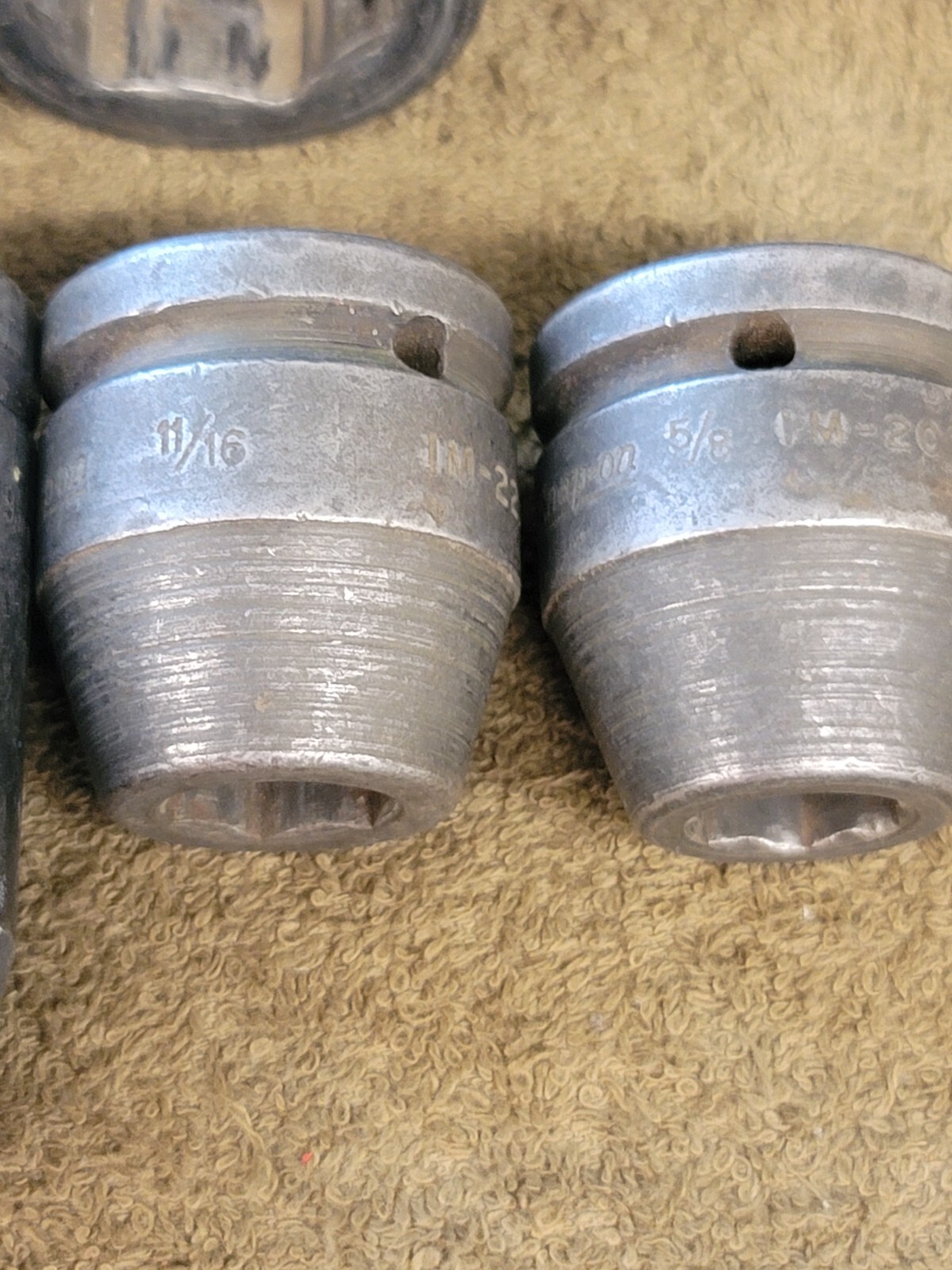 12 Snap-on Impact Socket Set SIM IM 3/4 Drive Sae 1-1/2 3/8 5/16 3/16 1/8 5/8″