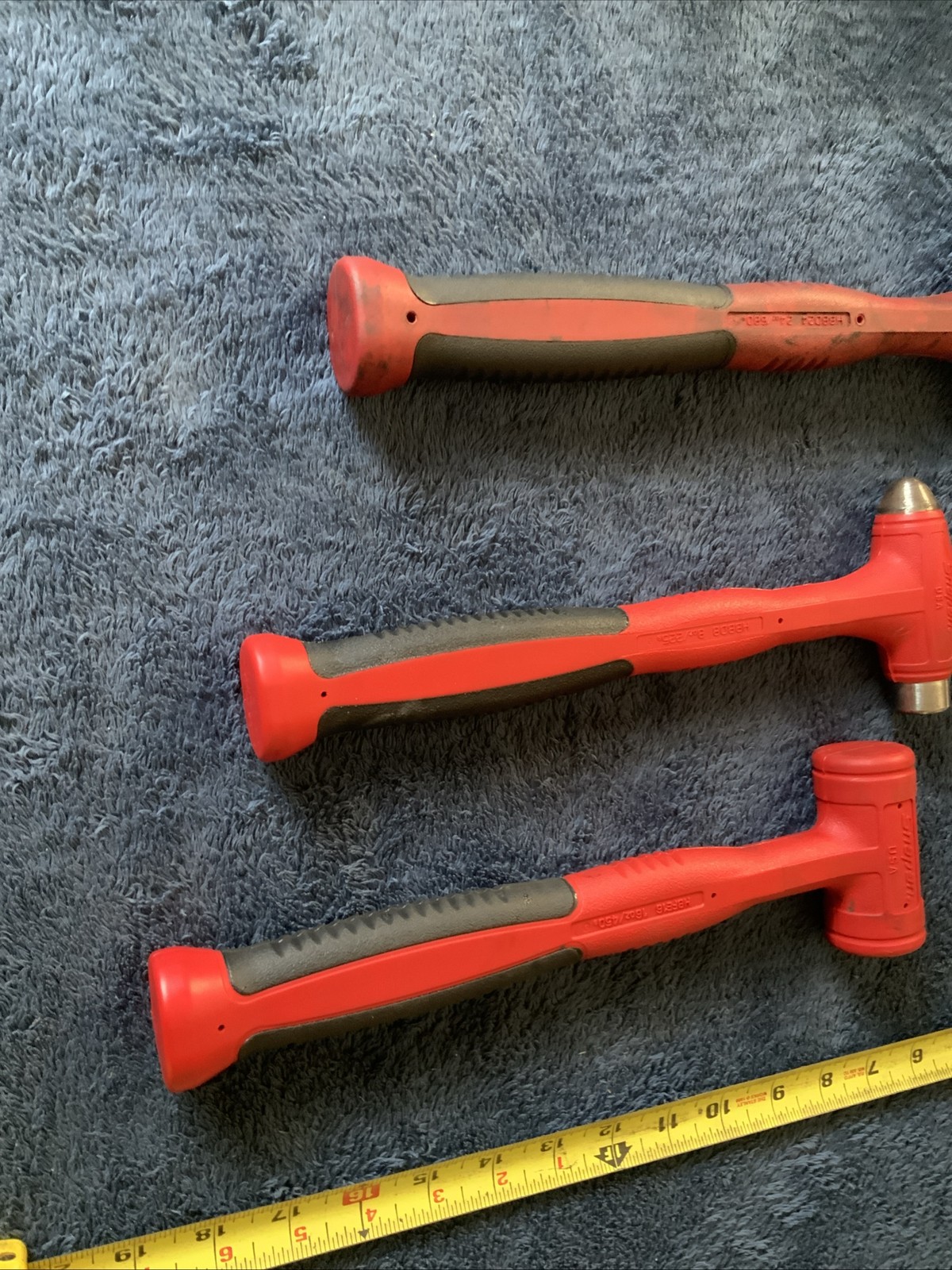 Snap On 3pc Hammer Set…see Pics….hbbd24, Hbbd8, Hbfe16….