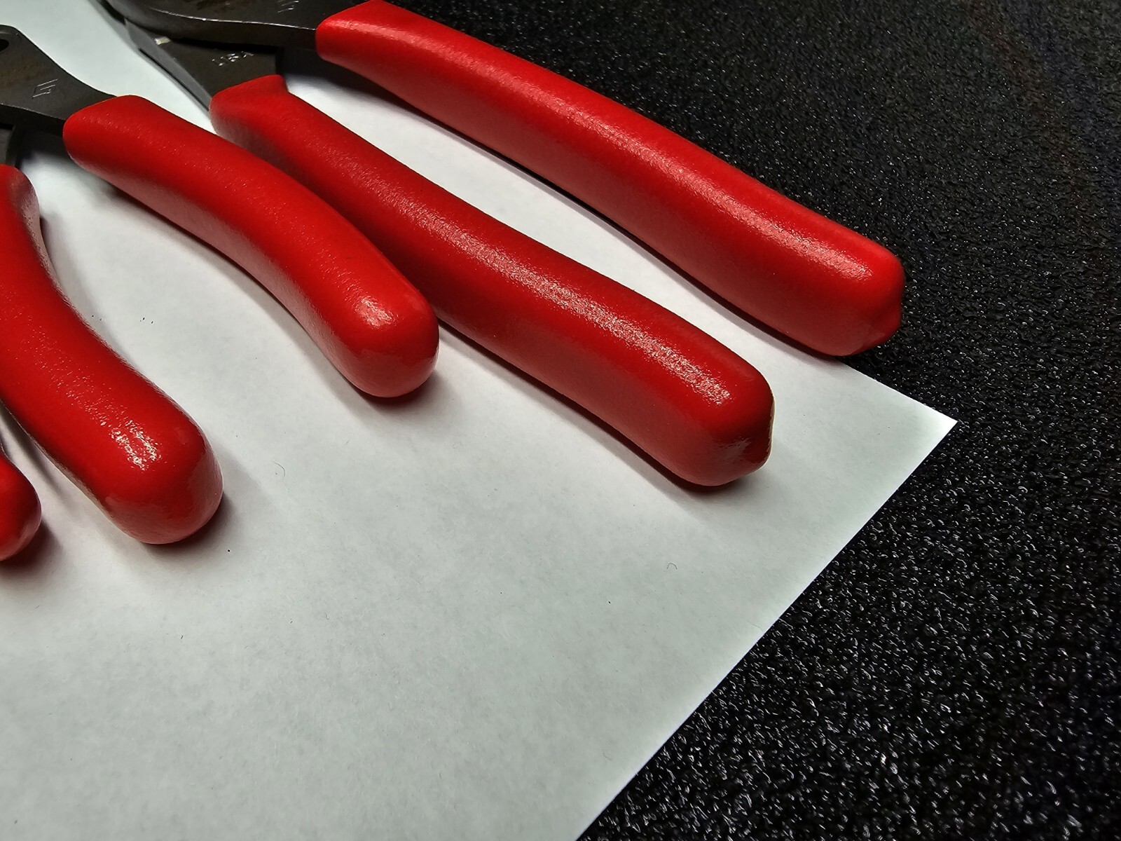 Snap-on Tools NEW 3pc RED Long Nose Slip Joint Plier Set LN44BCF LN47ACF LN46ACF