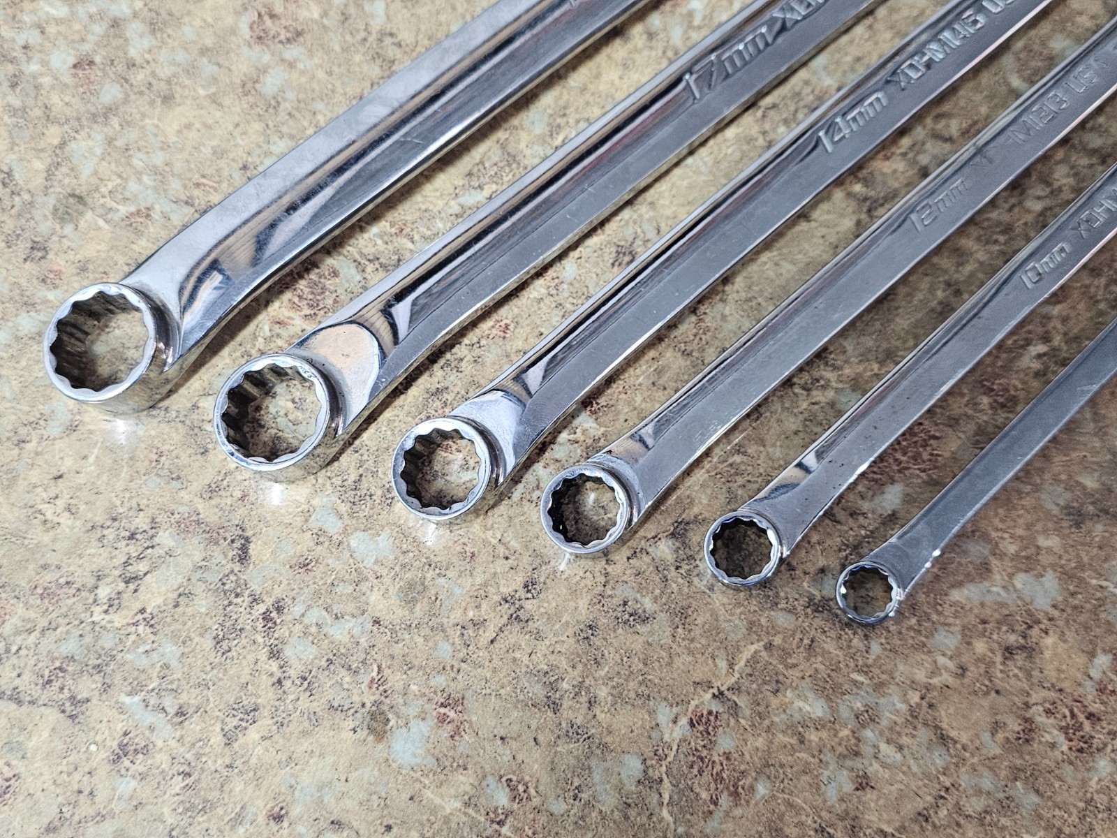 Snap On Tools Metric Long Box Wrench Set 0° Offset 10-20mm 6pcs XDHFM606 USA