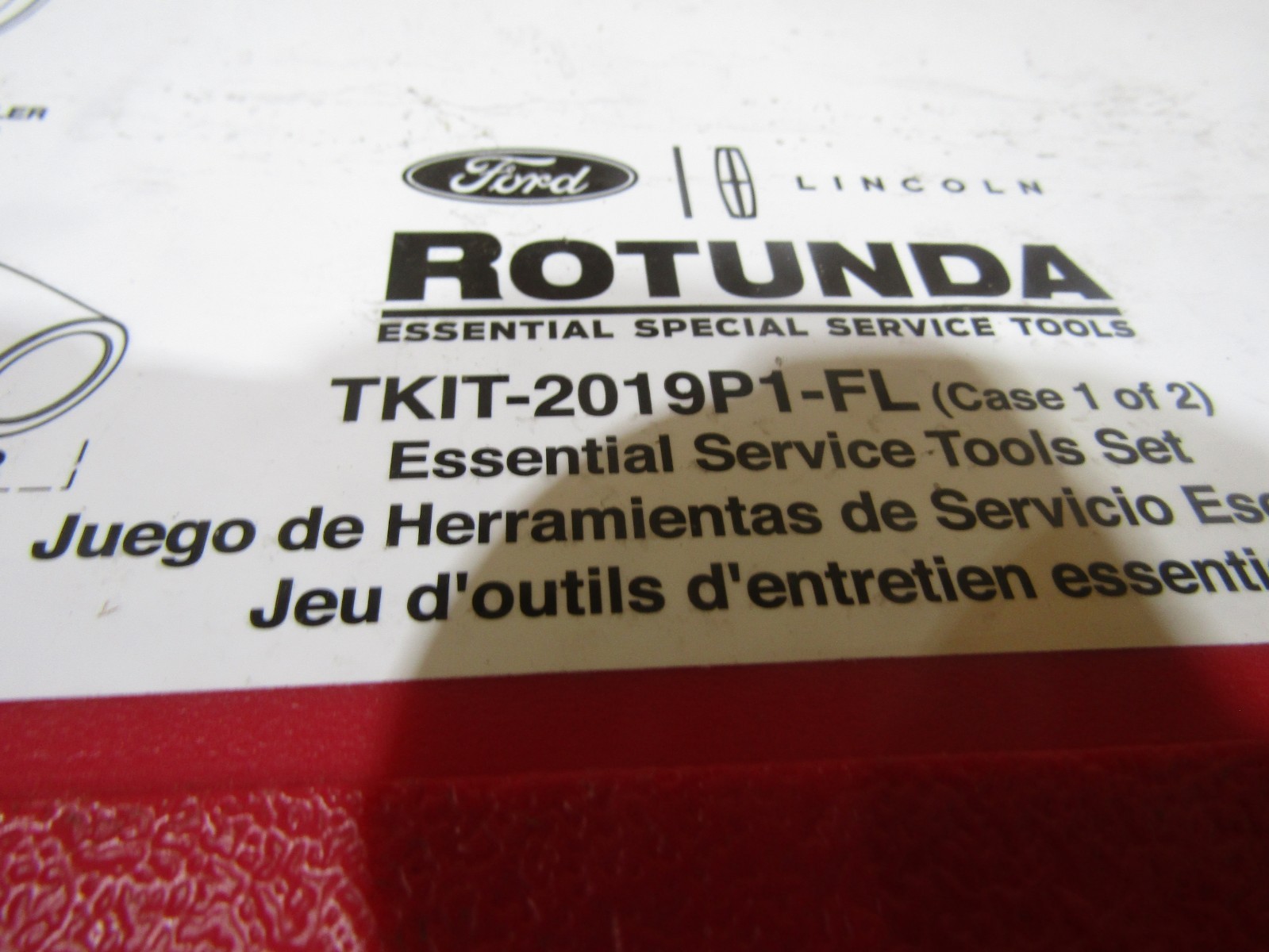 TKIT-2019P1-FL Ford Rotunda 2.0L DIESEL tool kit *COMPLETE* BOX 1 OF 2 #232