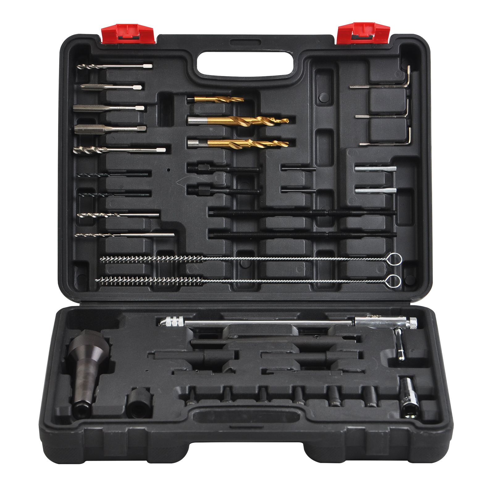 Glow Plug Removal Threads Tool, 40pcs Thread Repair Set M8x1 M10x1 Kit Cleaning