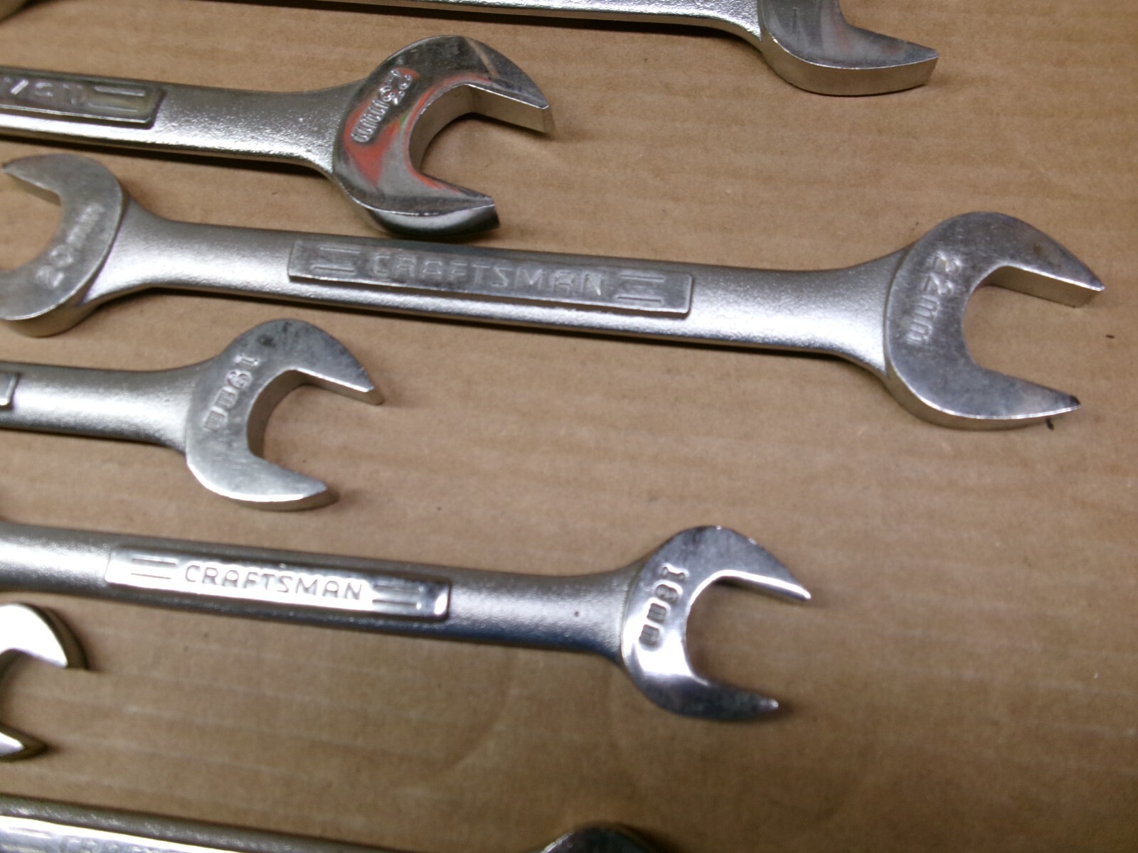 Craftsman USA 11-Piece Metric Double Open End Wrench Set 6-26 MM NOS