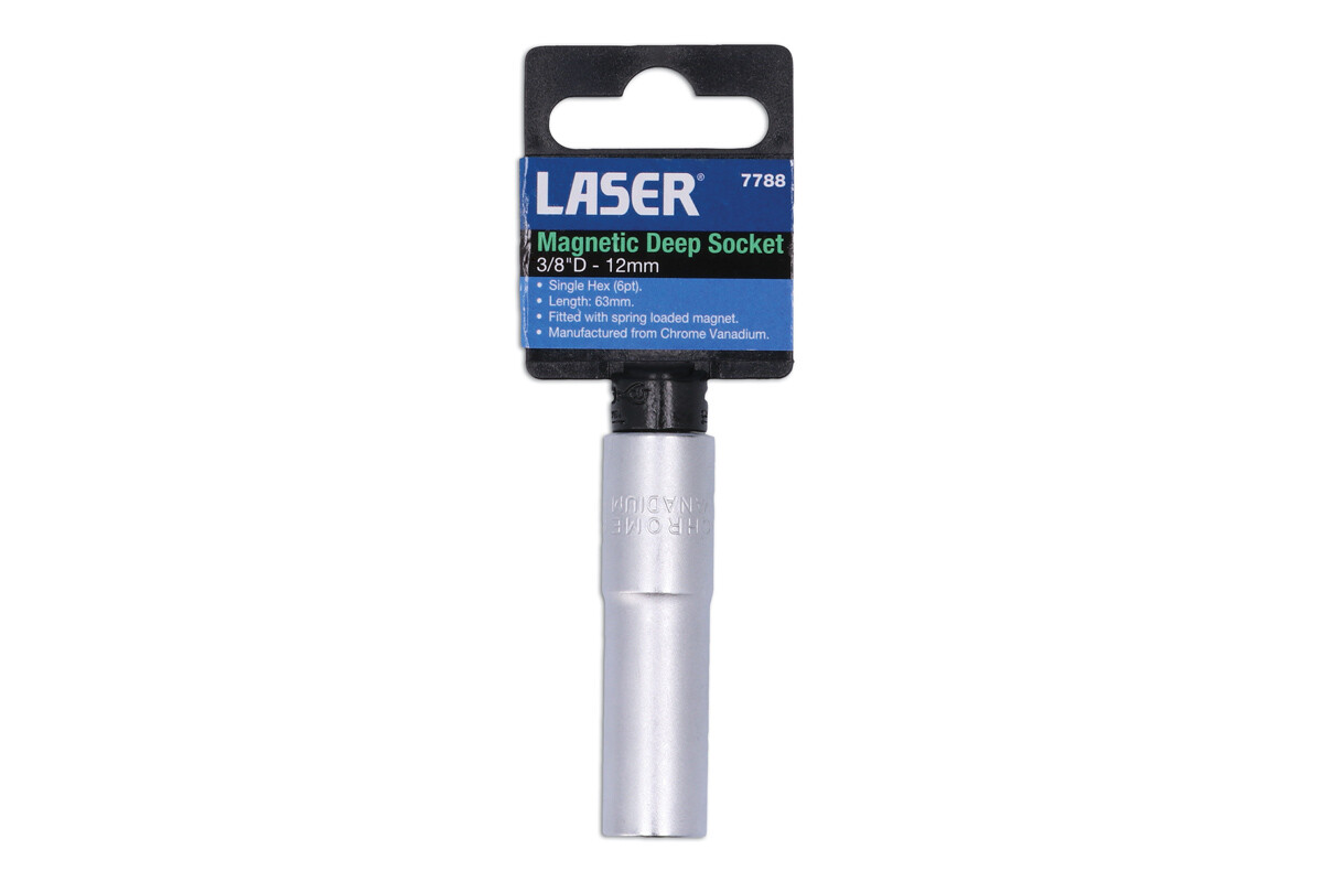 Laser 7788 3/8″ Drive 12mm Magnetic Deep Socket