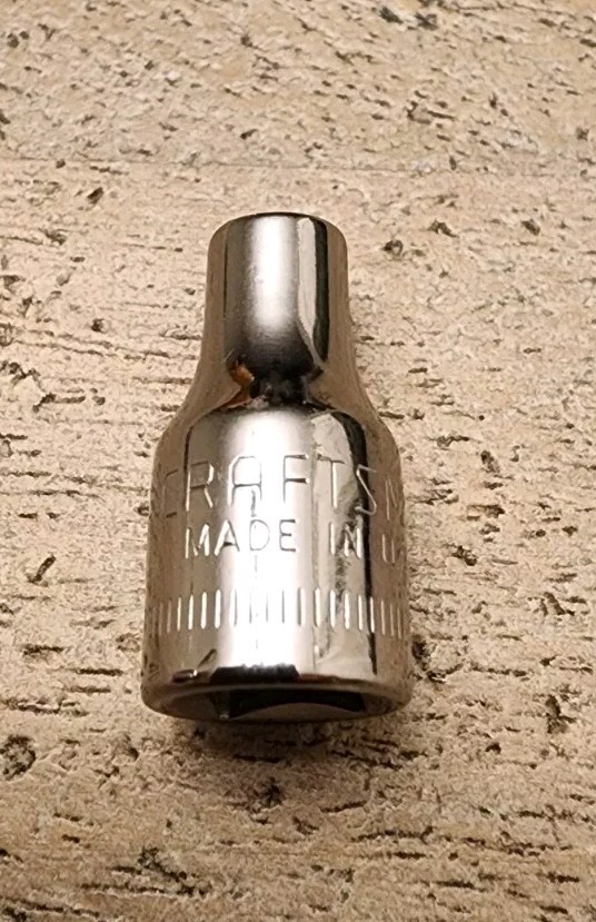 Craftsman 4mm Socket 6 Point 1/4″ Drive Inverted G 43505