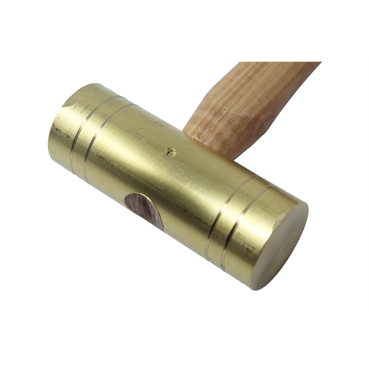 K-Tool 71733 32 oz. Brass Hammers w/ Hickory Handles, 1-1/2″ Head Diameter