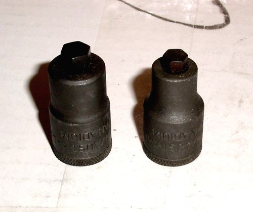 2PC Hex Socket Set Vanadium 1/2 inch drive 5/16 & 3/8 Haben by Gedore Torkit-Out