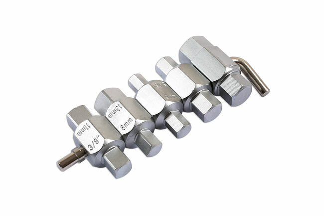 Laser 1580 5 Piece Drain Plug Key Set