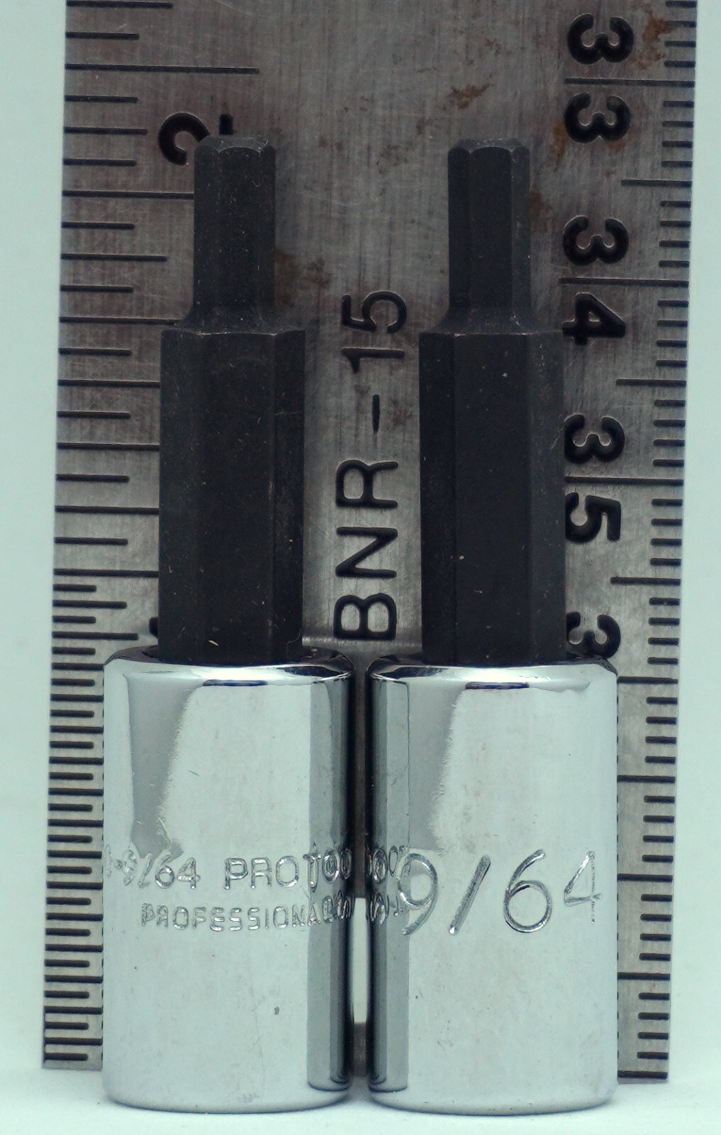 Lot (2) Proto USA 4770 SAE 9/64″ Hex Allen Bit Sockets – 1/4” Drive