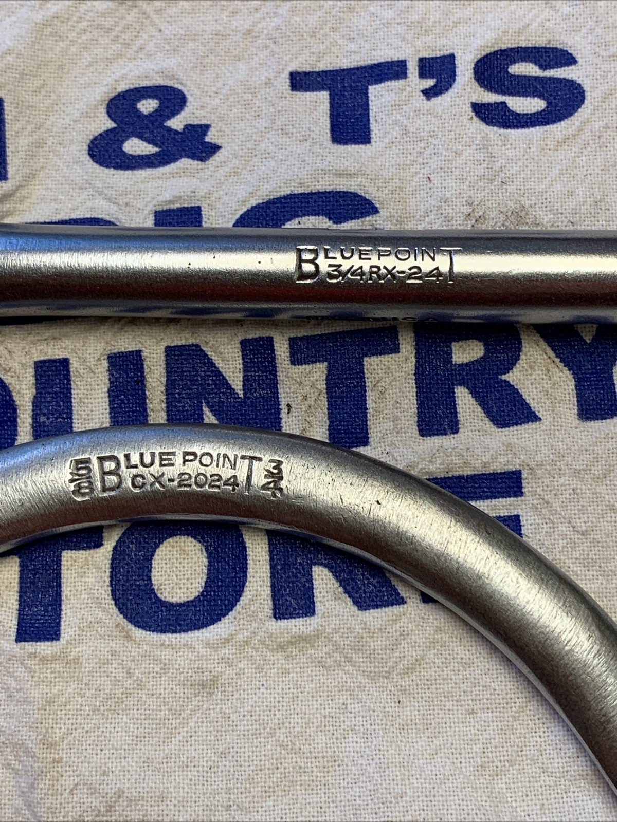 Blue Point 5/8″ x 3/4″ Half Moon Box Wrench CX-2024 & 3/4″ Flare Nut Line Wrench