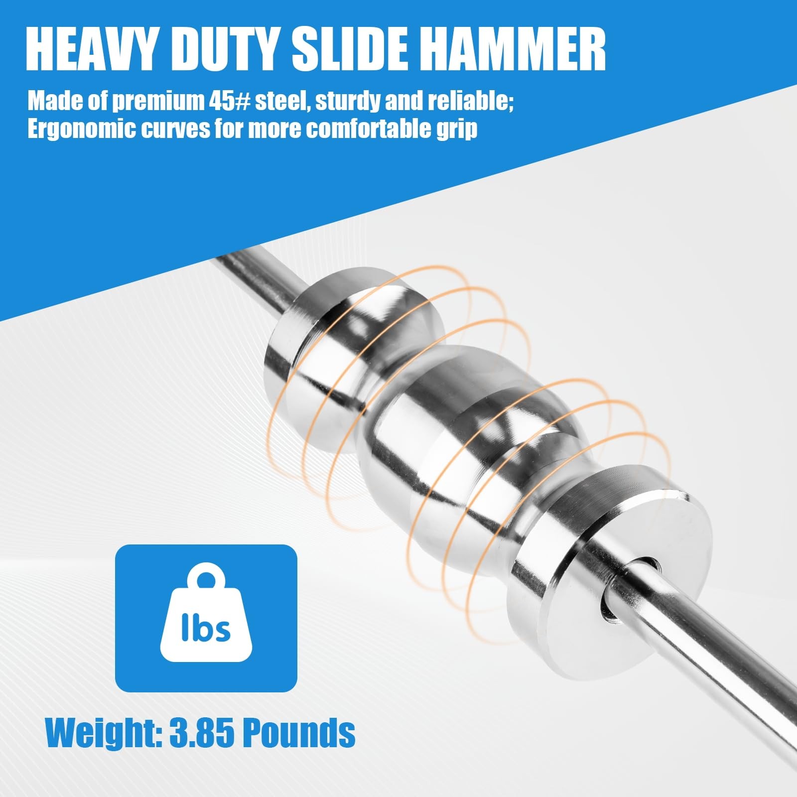 Clatoon Inner CV Axle Puller Tool with 5/8″-18 Slide Hammer, Hammer…