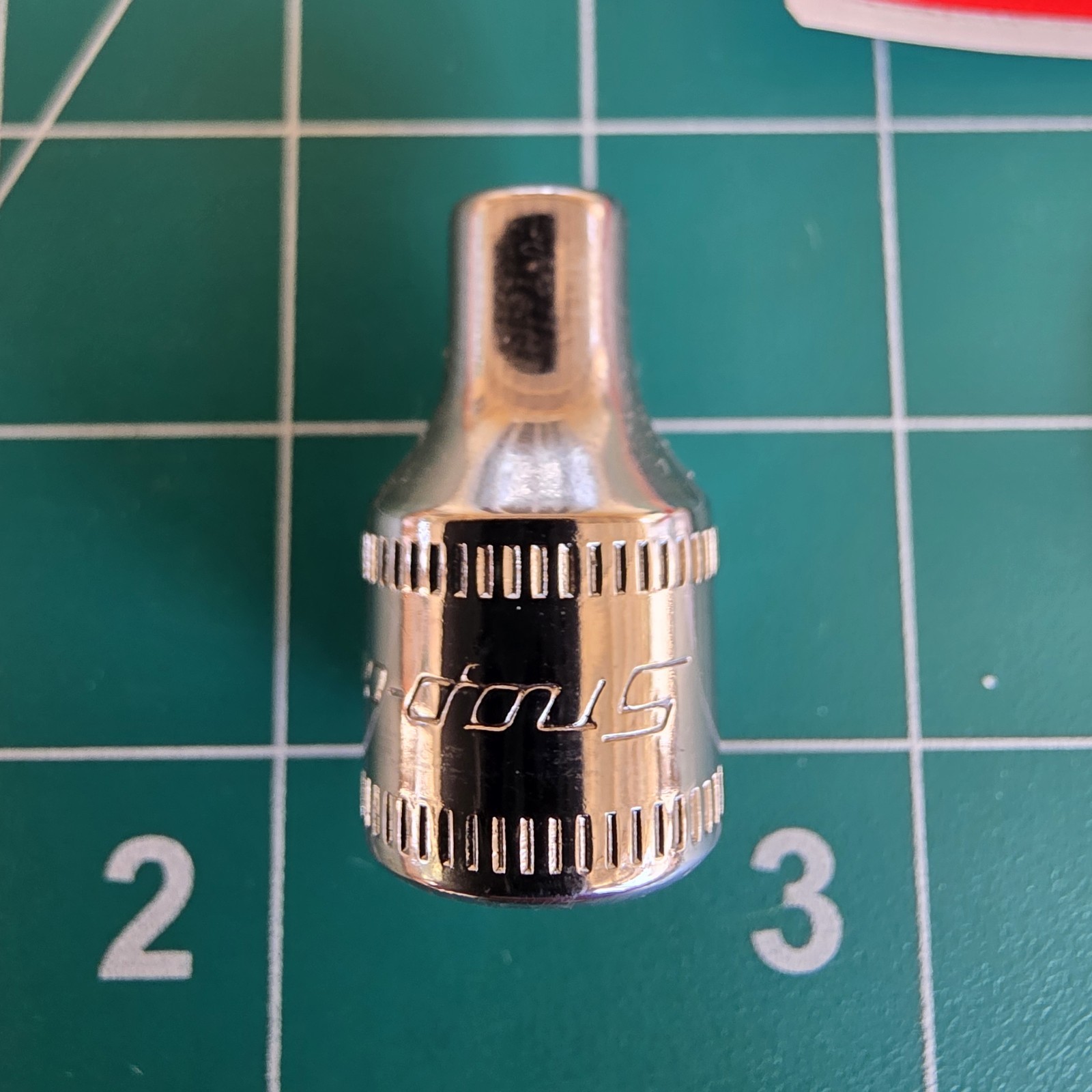 Snap-on Tools USA 1/4″ Drive 4mm Metric Shallow 6 Point Chrome Socket TMM4