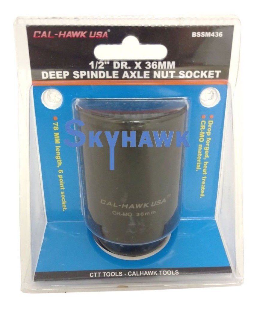 1/2″ DR. X 36MM DEEP IMPACT SOCKET 6 POINT SKT Chrome-Molly CR-MO MATERIAL