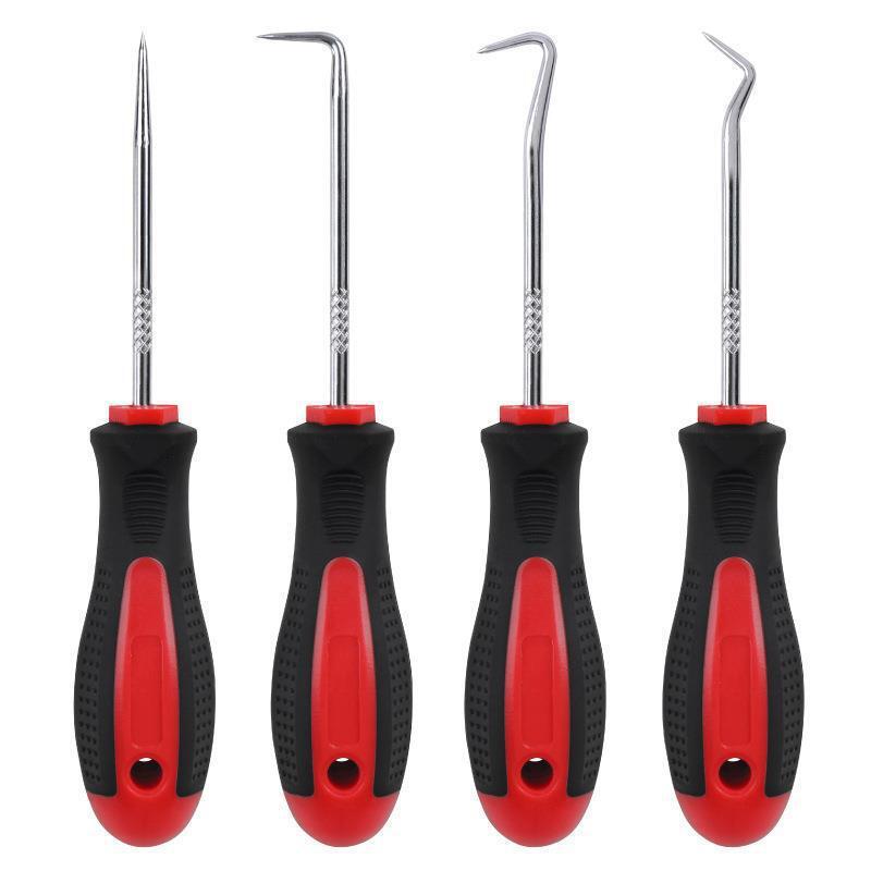 4-Piece Precision Scraper Hook and Pick Set Automotive and Electronic Hand Tools