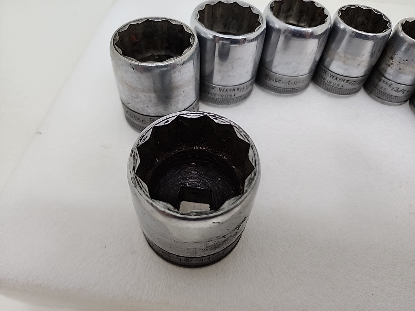 VTG SK Tools SK Wayne 1/2” Drive SAE 12Pc Socket Set 7/16” To 1 1/4” USA