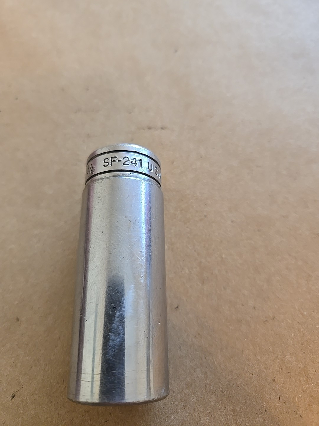 Snap On 3/8″ Drive 3/4″ 12PT SAE Deep Chrome Socket SF-241