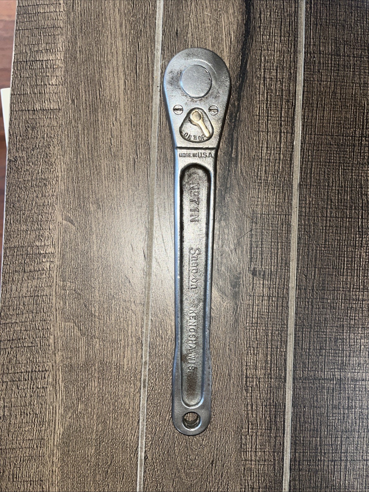 SNAP-ON RARE US GOV’T 1945 G RATCHET NO. 71 N 1/2″ DRIVE SNAP ON