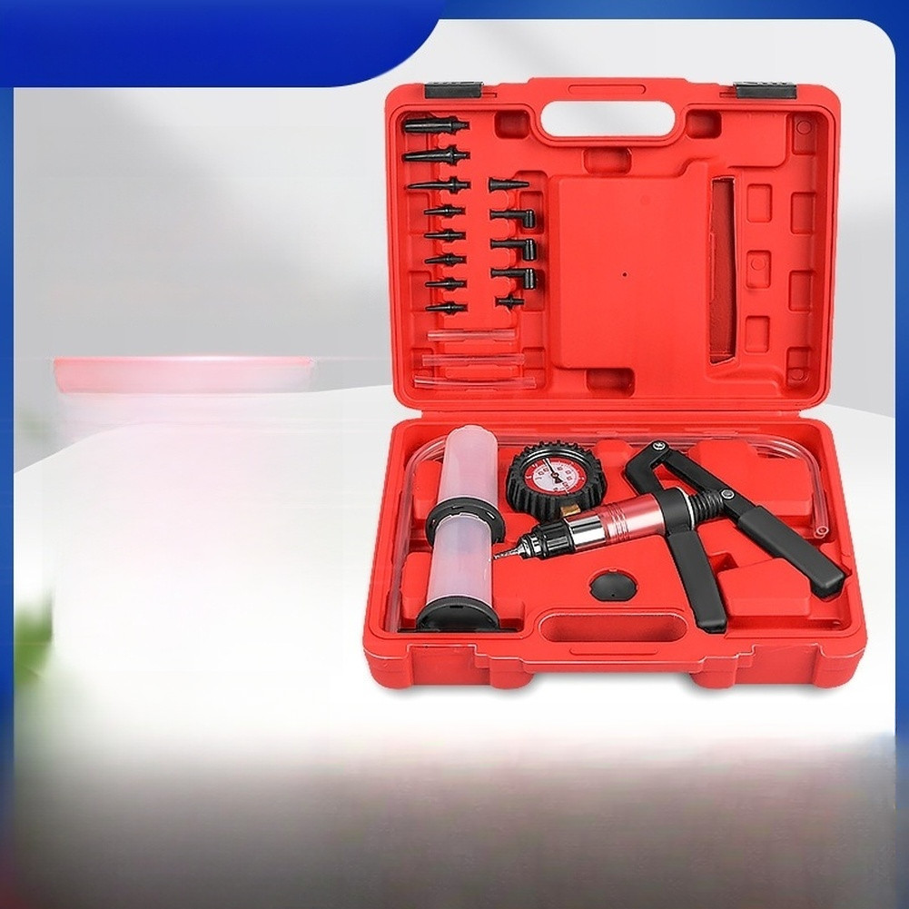 Vacuum Pump Brake Bleeder with 0-40 PSI and 0-20 PSI Dual Range Measurement
