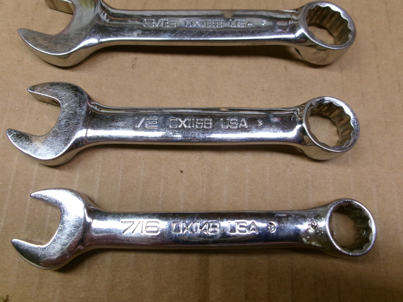 Snap On USA 6-Piece Stubby 12-Point Wrench Set 7/16″ – 3/4″