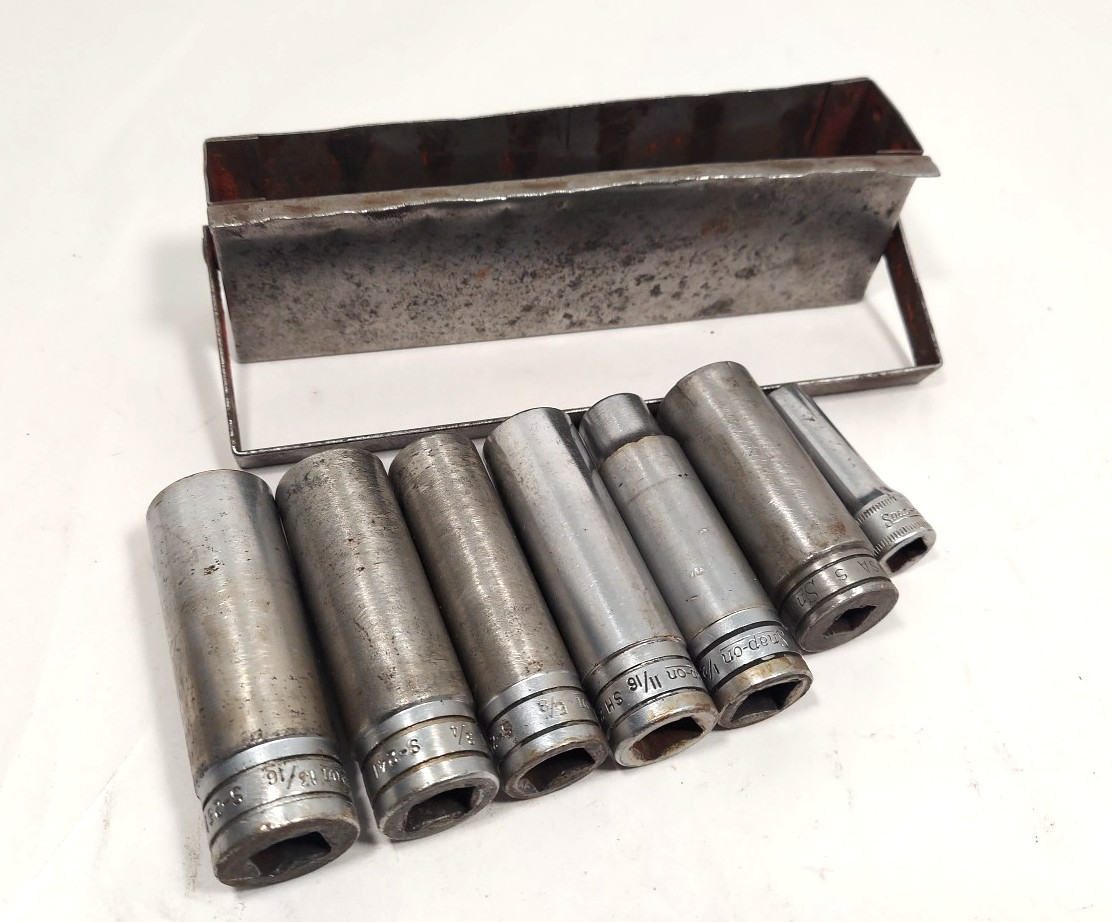KTA-245 Snap-On + 7 Deep Socket Drive SET S-261 S-241 SH221 S-161 SFSM10 USA