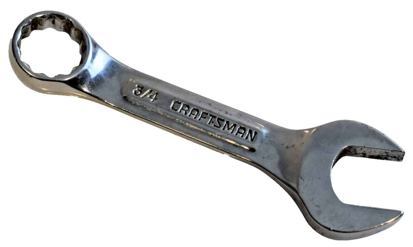 Craftsman Professional Tools 44109 -VV- 3/4″ Stubby Combination Wrench 12 Pt USA