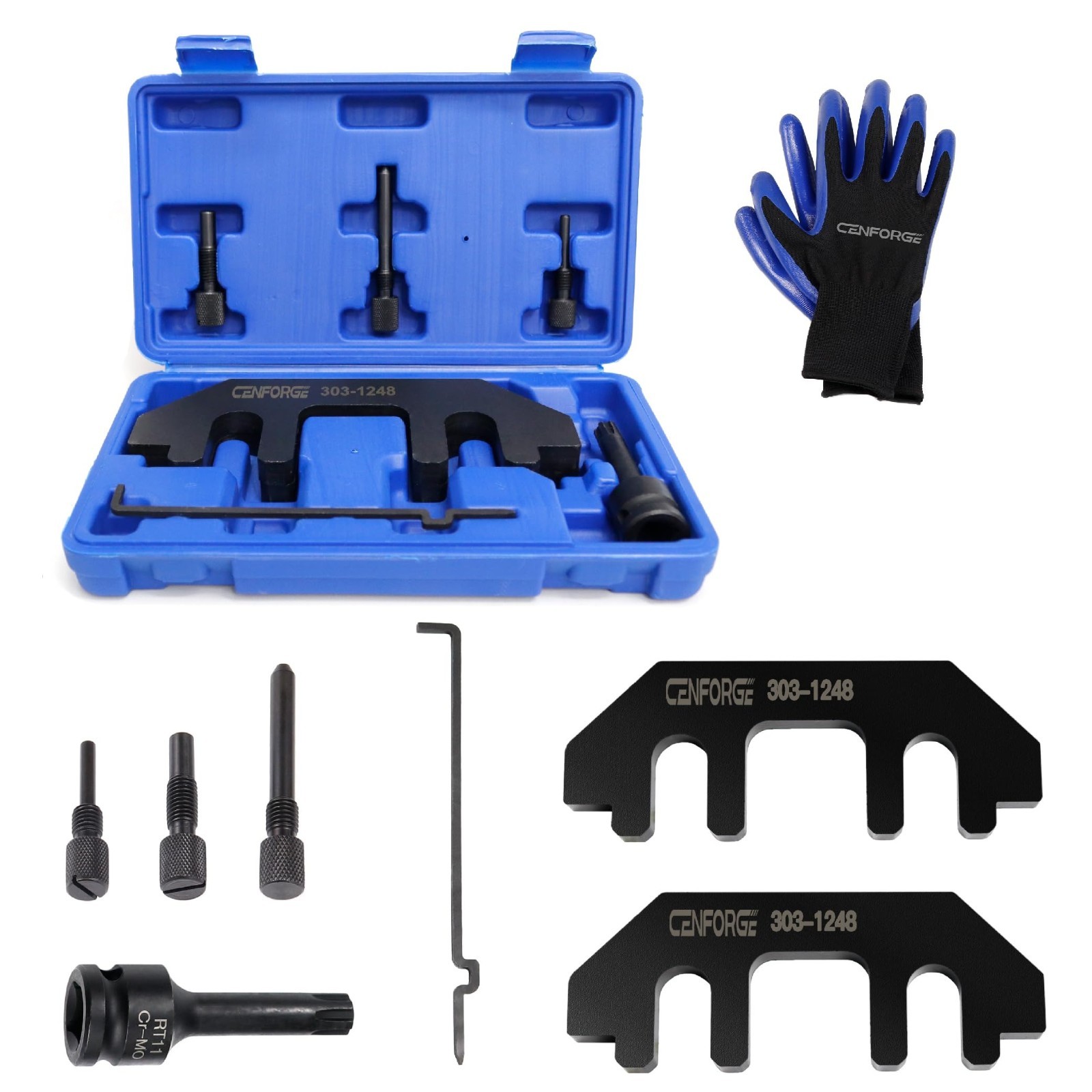303-1248 Camshaft Holding Timing Tool Kit 7PCS for Ford 3.5L 3.7L 4V Engine
