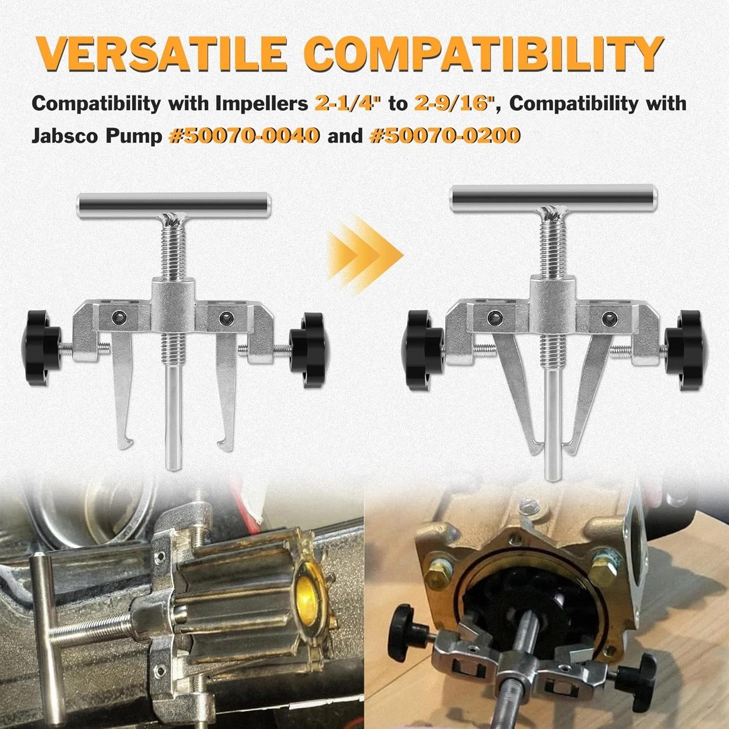 660040-1 Impeller Puller Removal Tool Fit Jabsco Pump Diameter 2-1/4″ to 2-9/16″