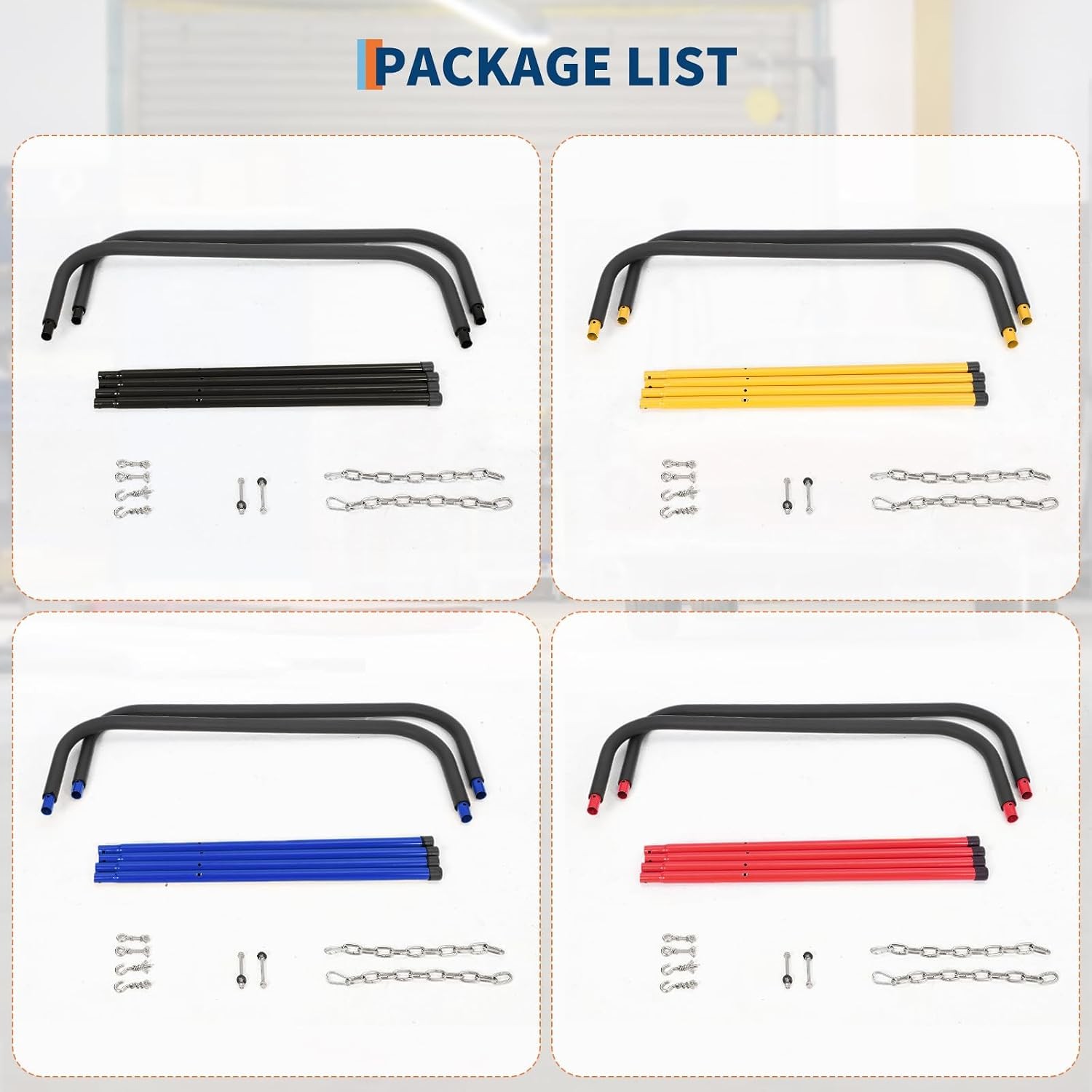 1/2/3/4 Pcs Folding Work Stand Portable Automotive Fender Bumper Stand Red 500LB