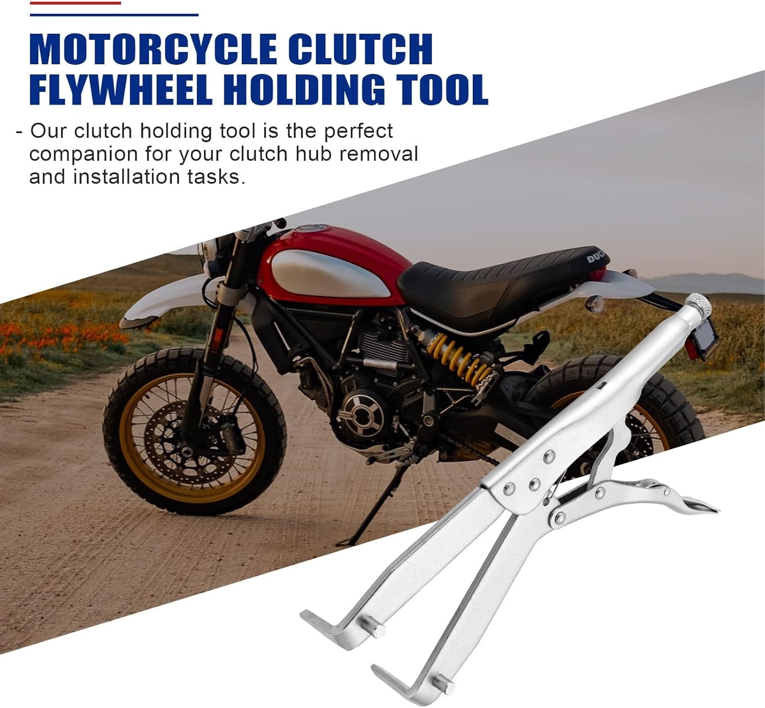 Clutch Holding Tool, Motorcycle Clutch Hub Basket Holder, Heavy Duty Flywheel
