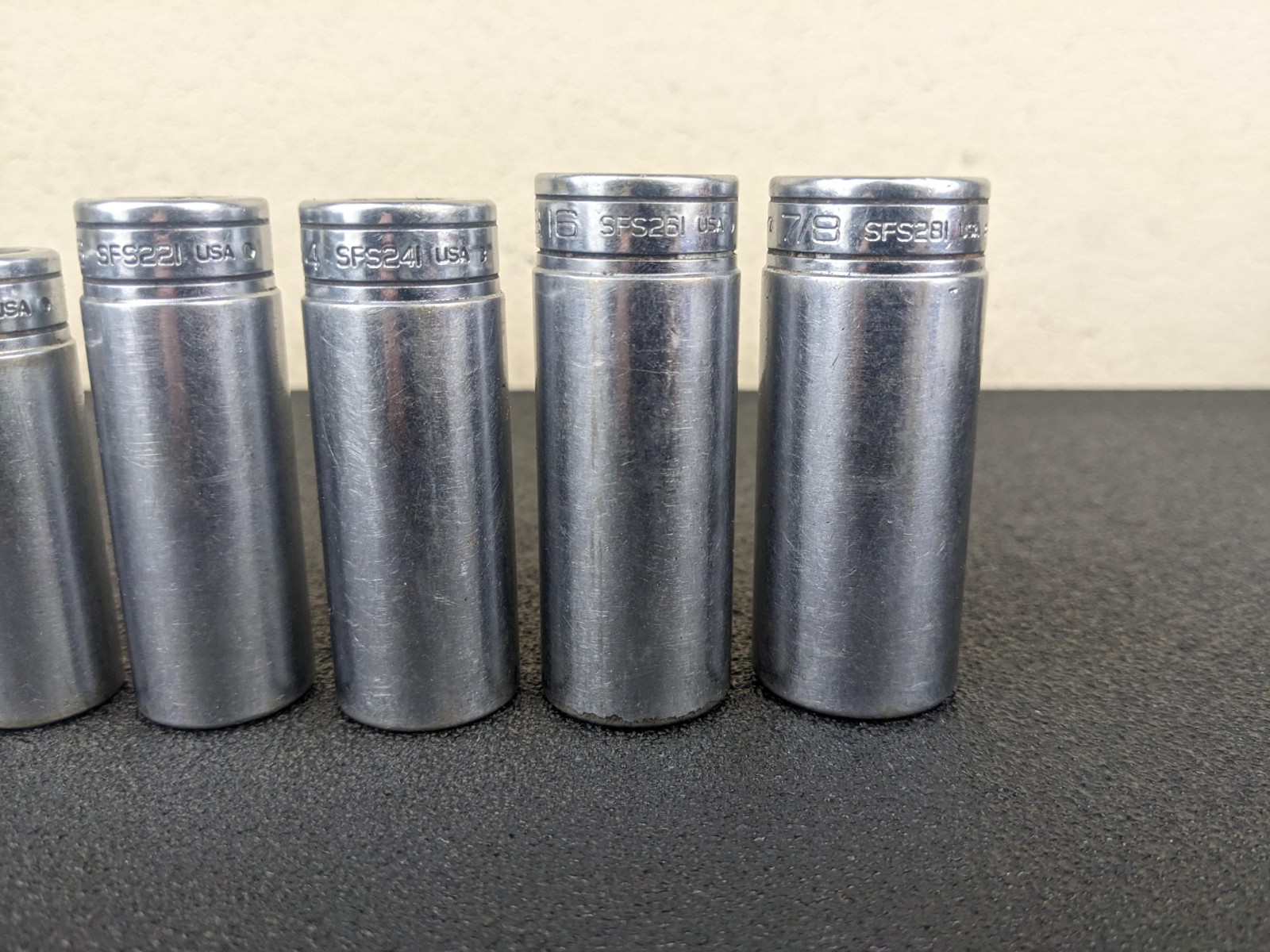 #bj202 Snap on Tools 211SFSY 3/8″ Drive Deep Chrome Socket Set Socket Set