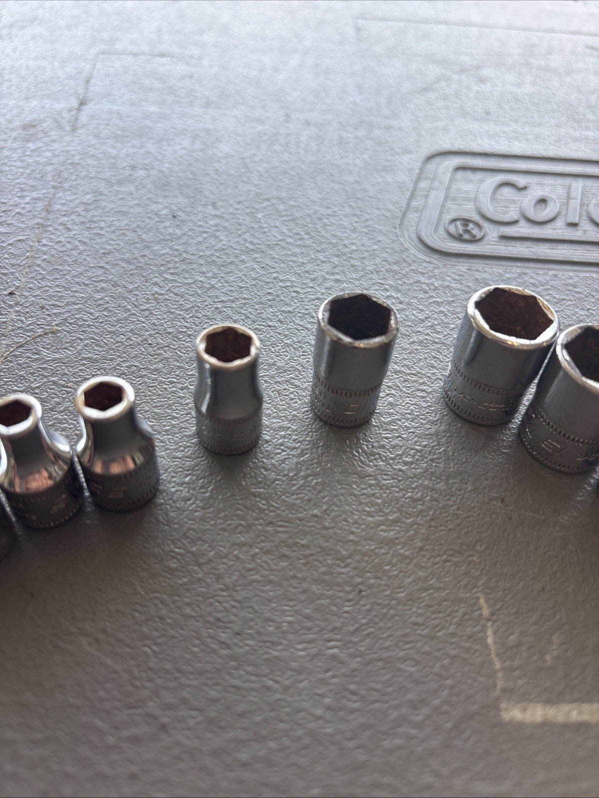 Snap On 1/4” Dr Metric Shallow Socket Set Lot 4 5 5.5 7 10 12 13 14 15mm