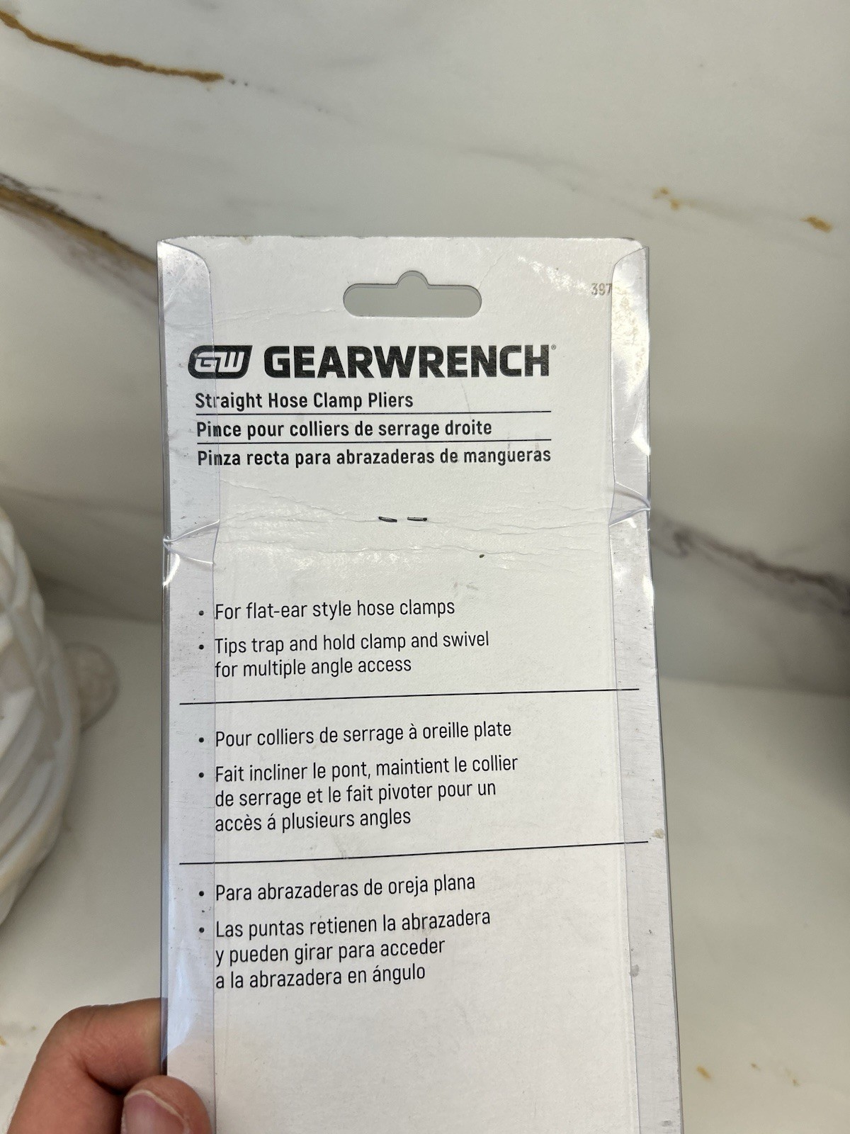 GEARWRENCH 3976D Straight Hose Clamp Pliers Flat Ear Clamp Tool New
