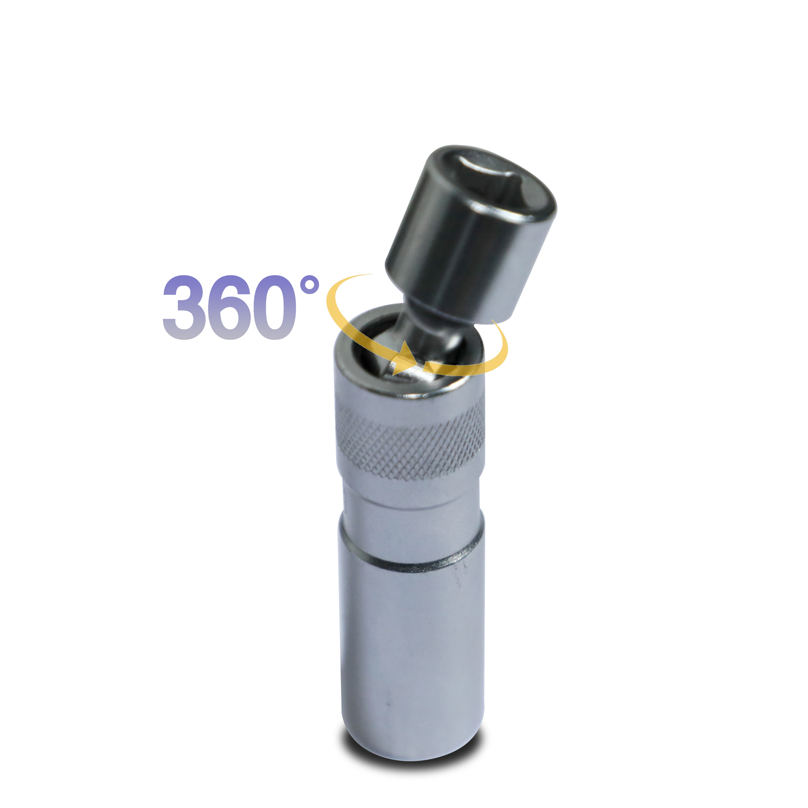 14mm & 16mm Thin Wall Magnetic Swivel Spark Plug Socket 12-Point Removal Tool